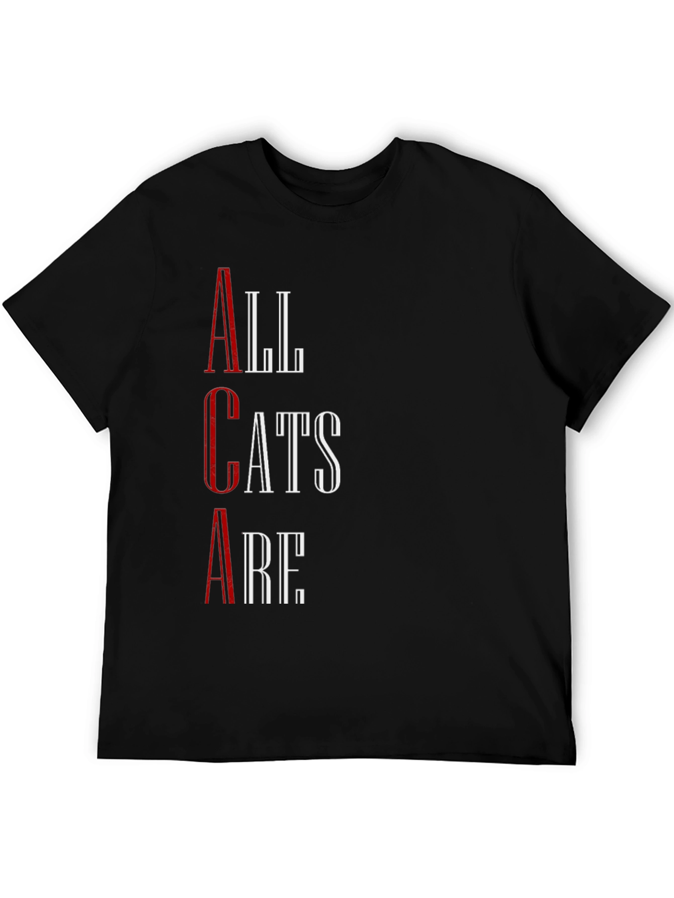All Cats Are T-Shirt - Black Graphic Tee