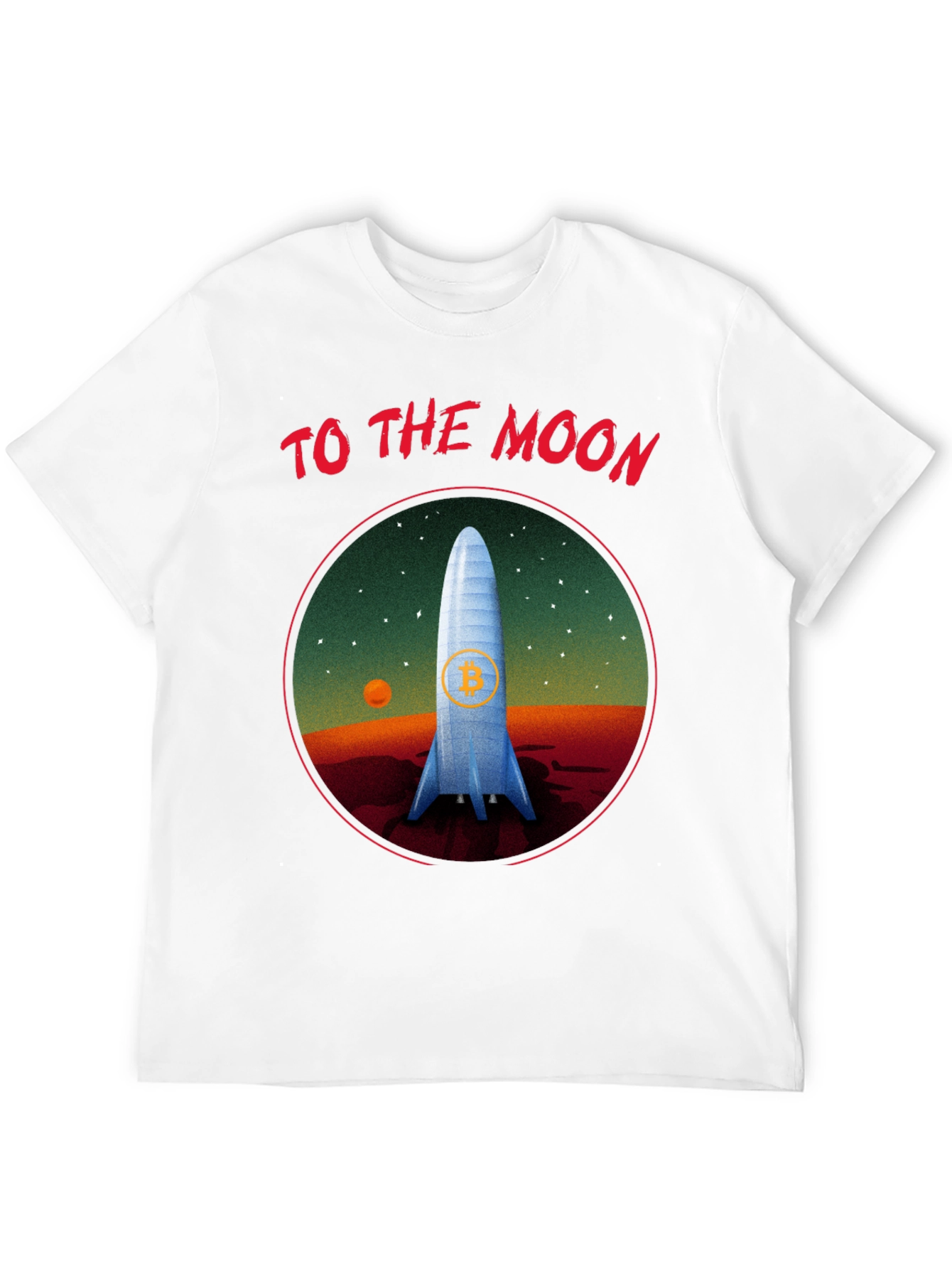 Bitcoin To The Moon Graphic Tee