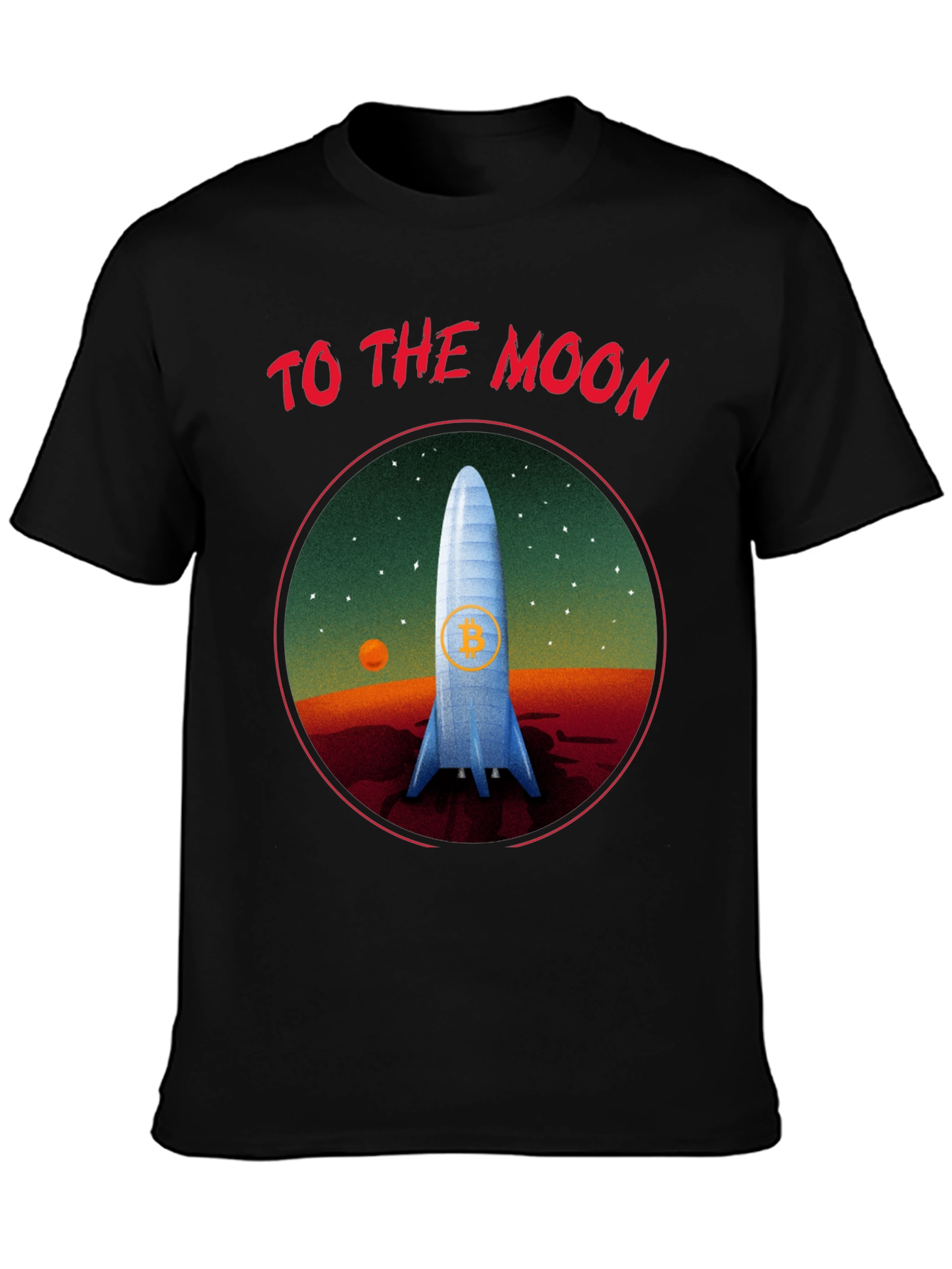 Bitcoin To The Moon Graphic Tee