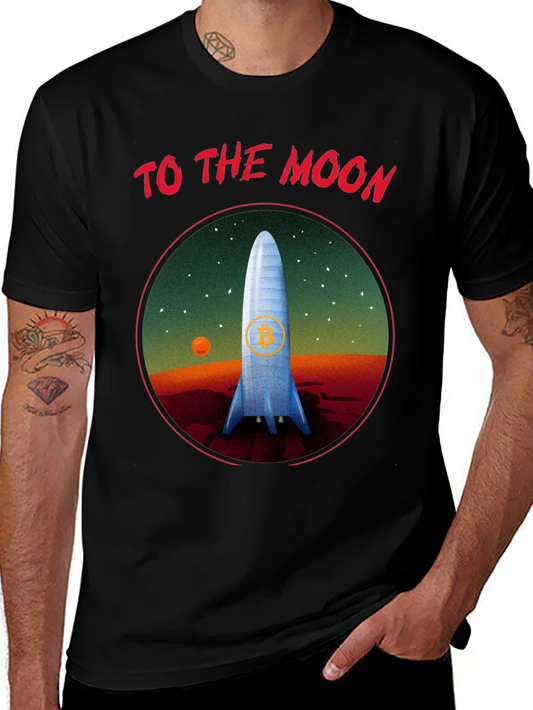 Bitcoin To The Moon Graphic Tee
