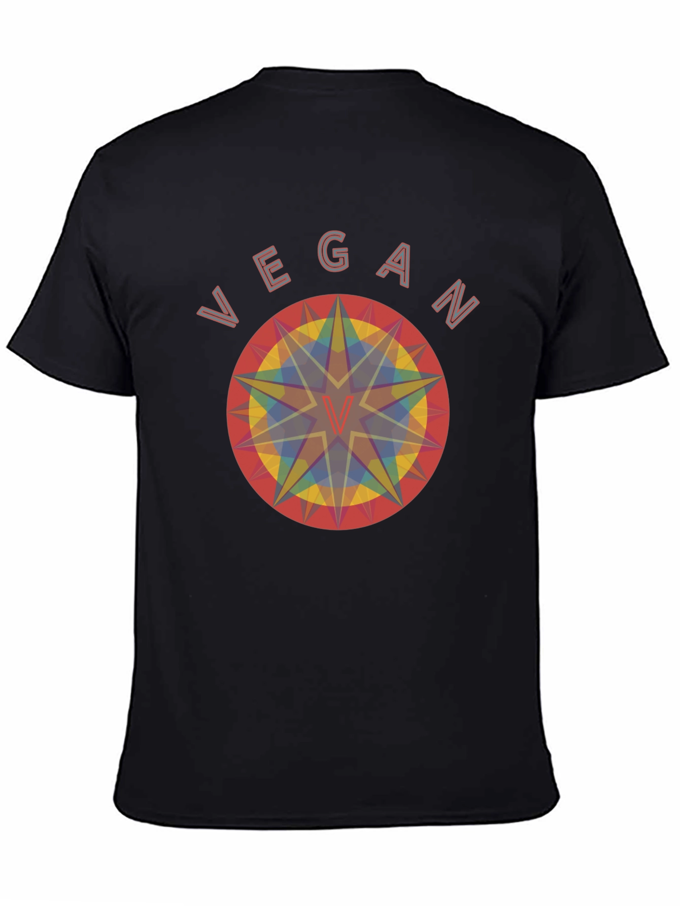 Vegan Geometric T-Shirt - Unisex Organic Cotton Tee