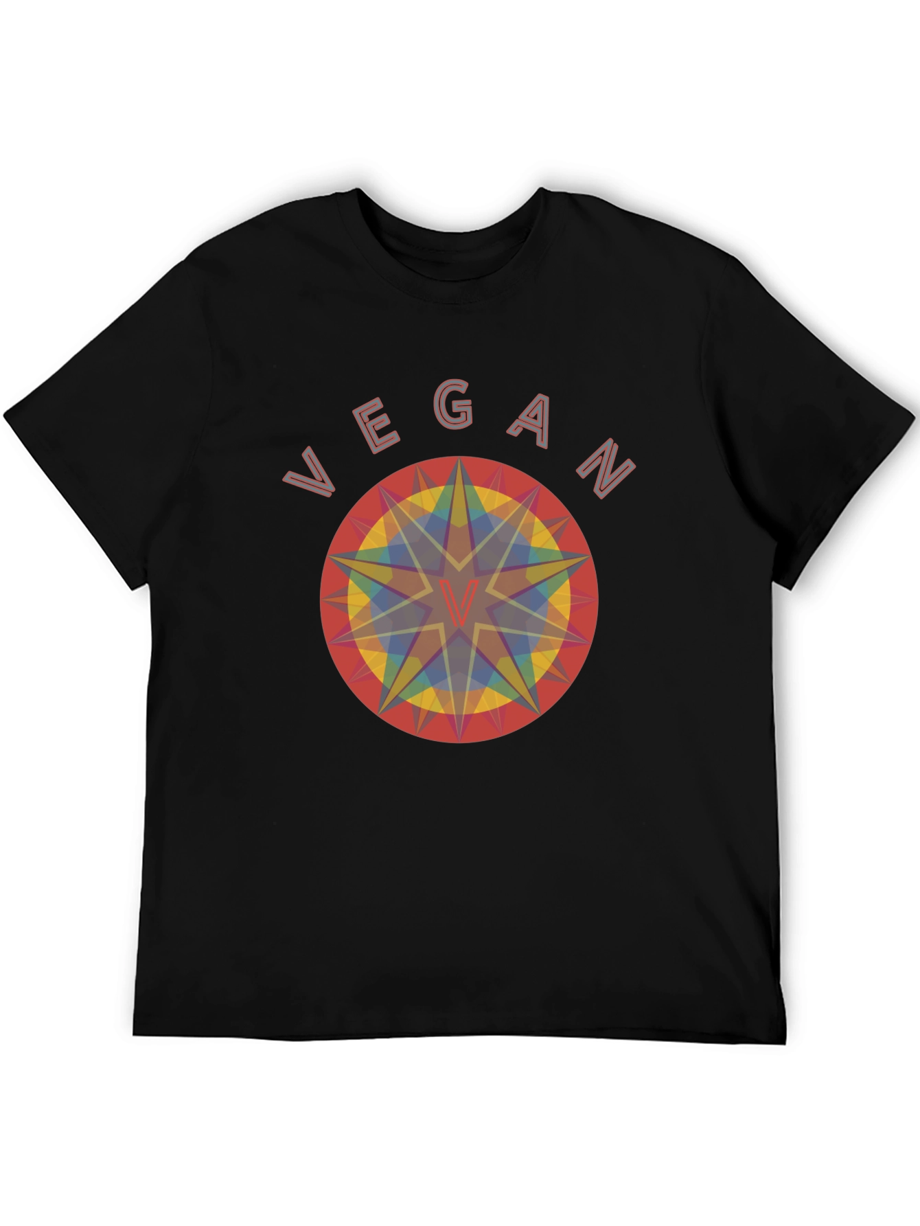 Vegan Geometric T-Shirt - Unisex Organic Cotton Tee
