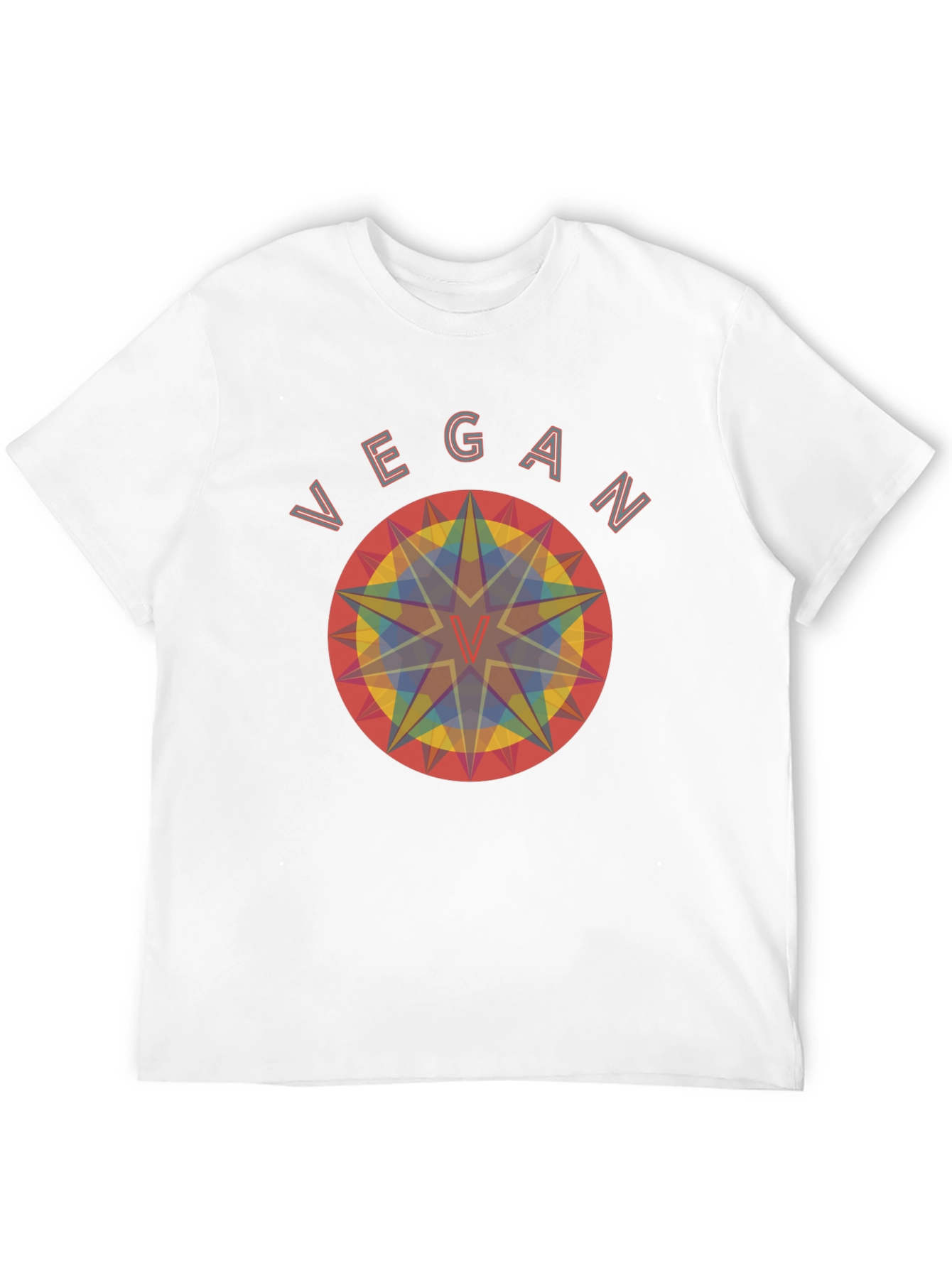 Vegan Geometric T-Shirt - Unisex Organic Cotton Tee