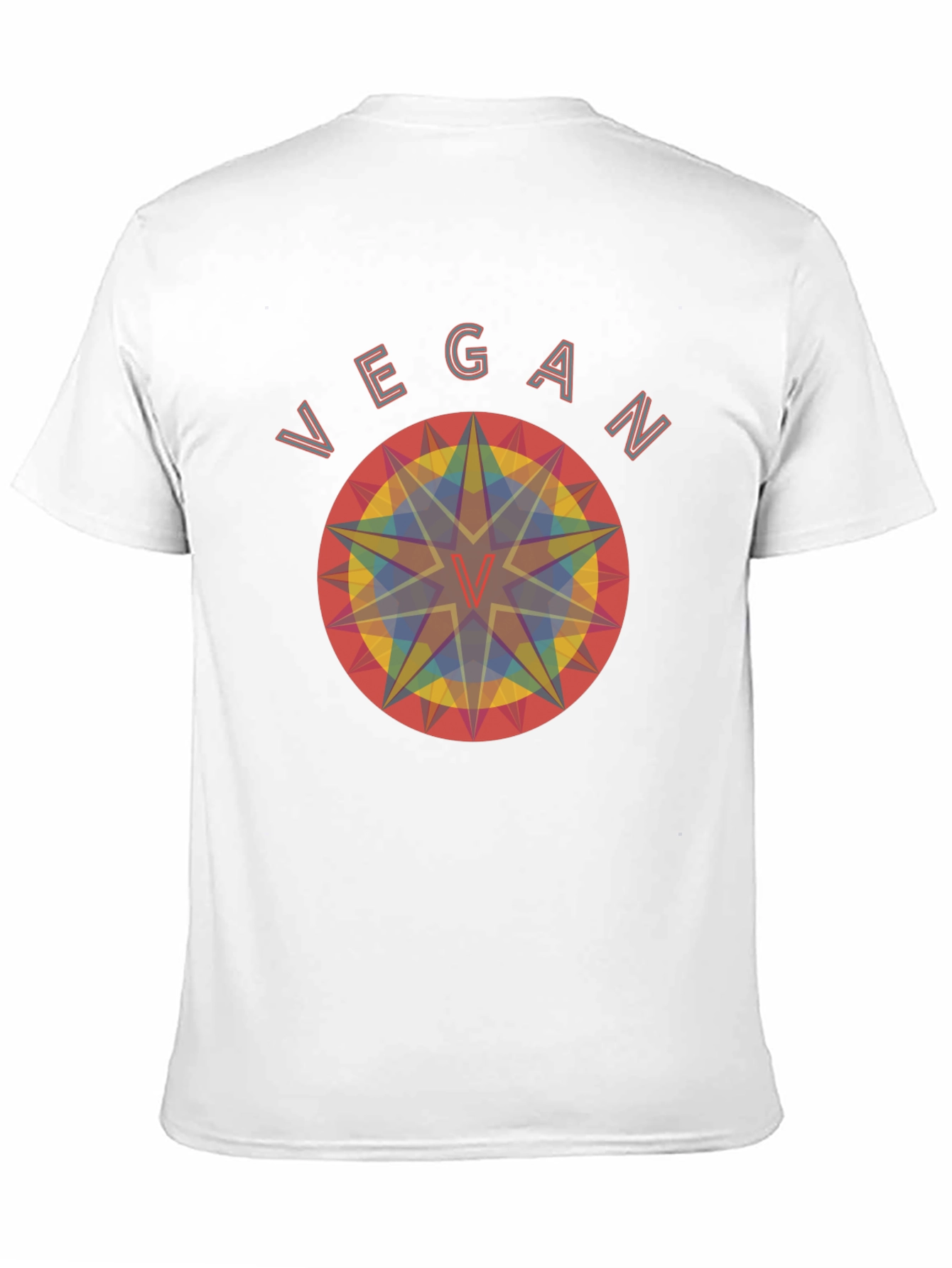 Vegan Geometric T-Shirt - Unisex Organic Cotton Tee