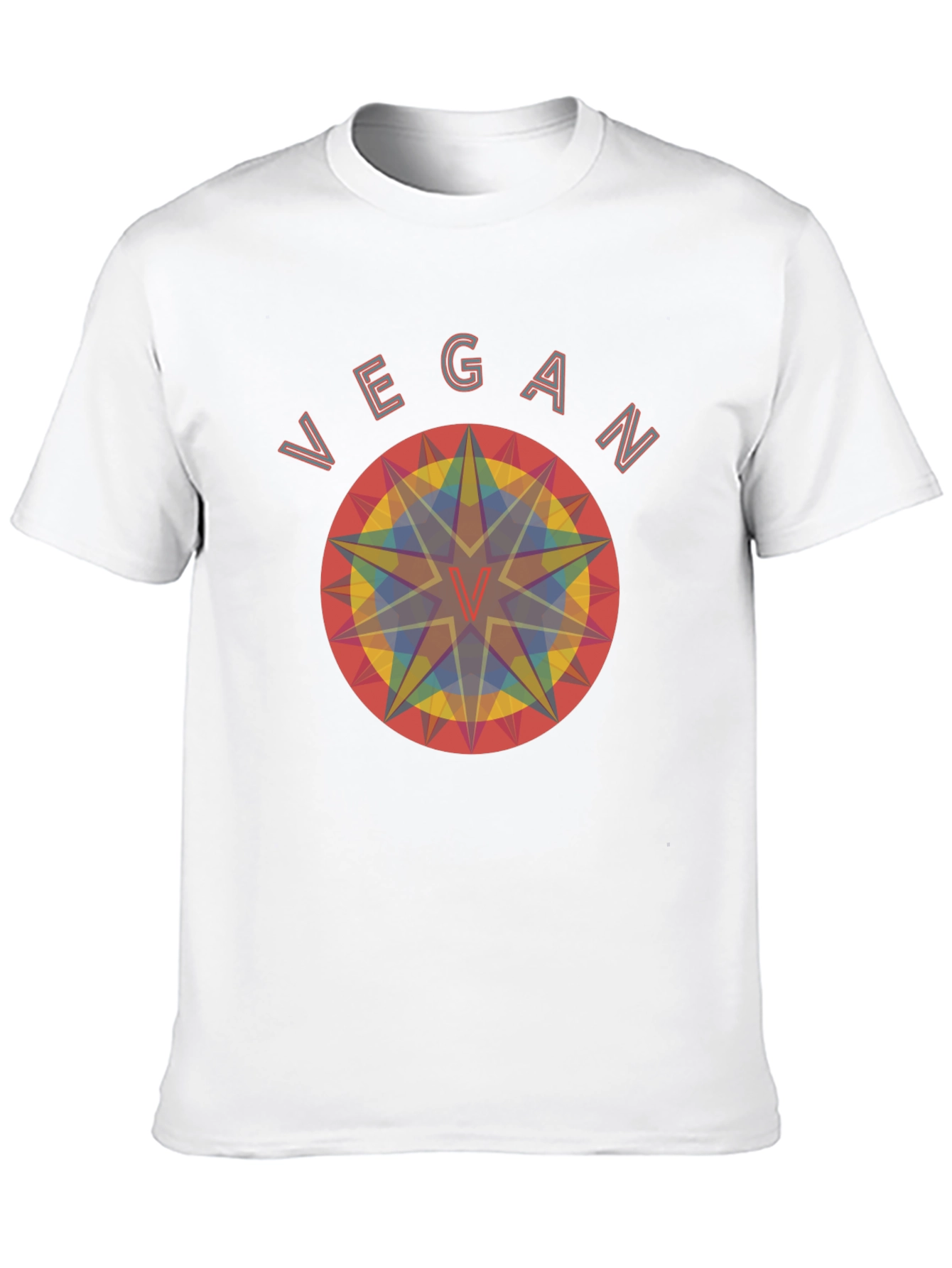 Vegan Geometric T-Shirt - Unisex Organic Cotton Tee