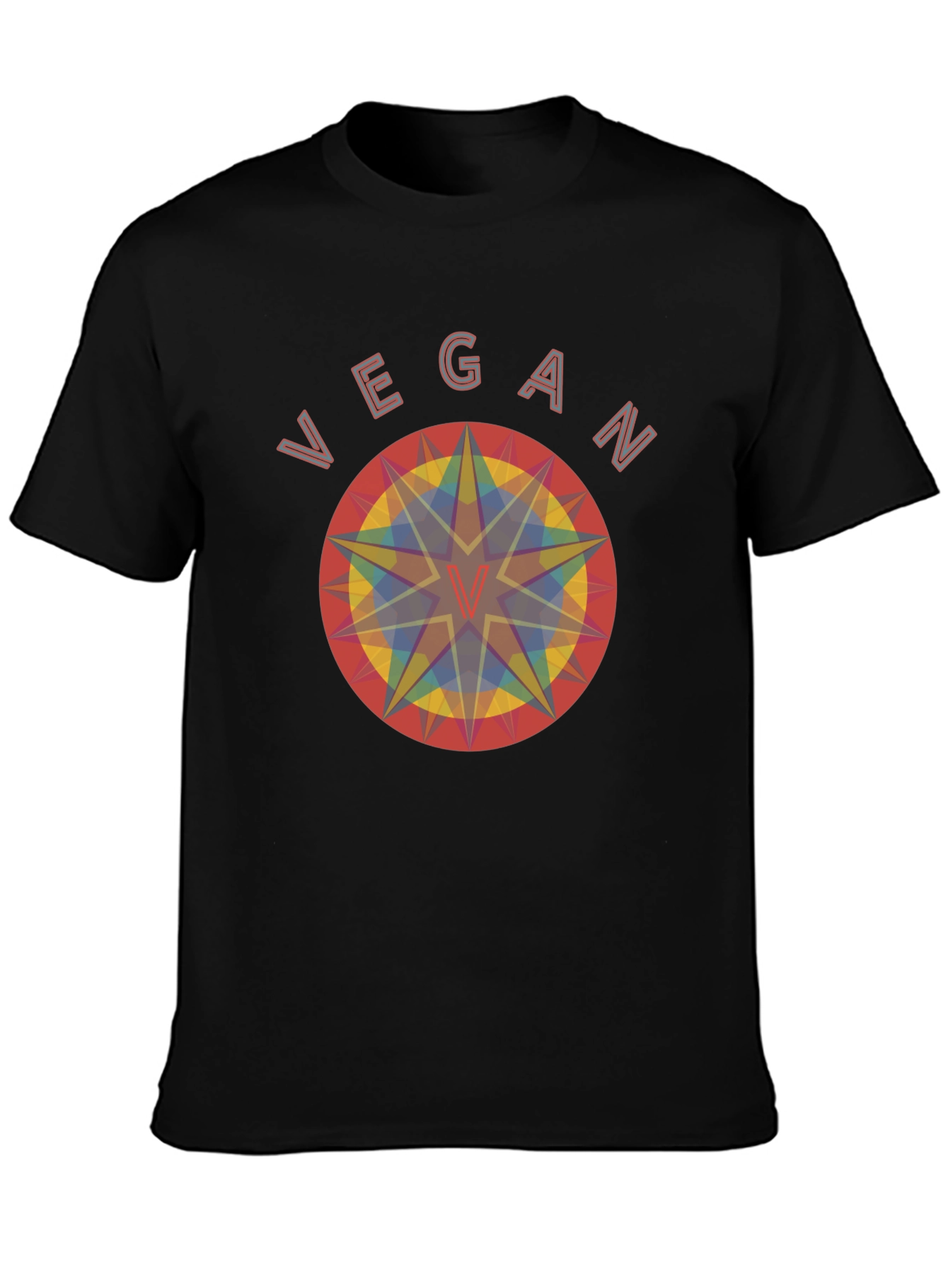 Vegan Geometric T-Shirt - Unisex Organic Cotton Tee