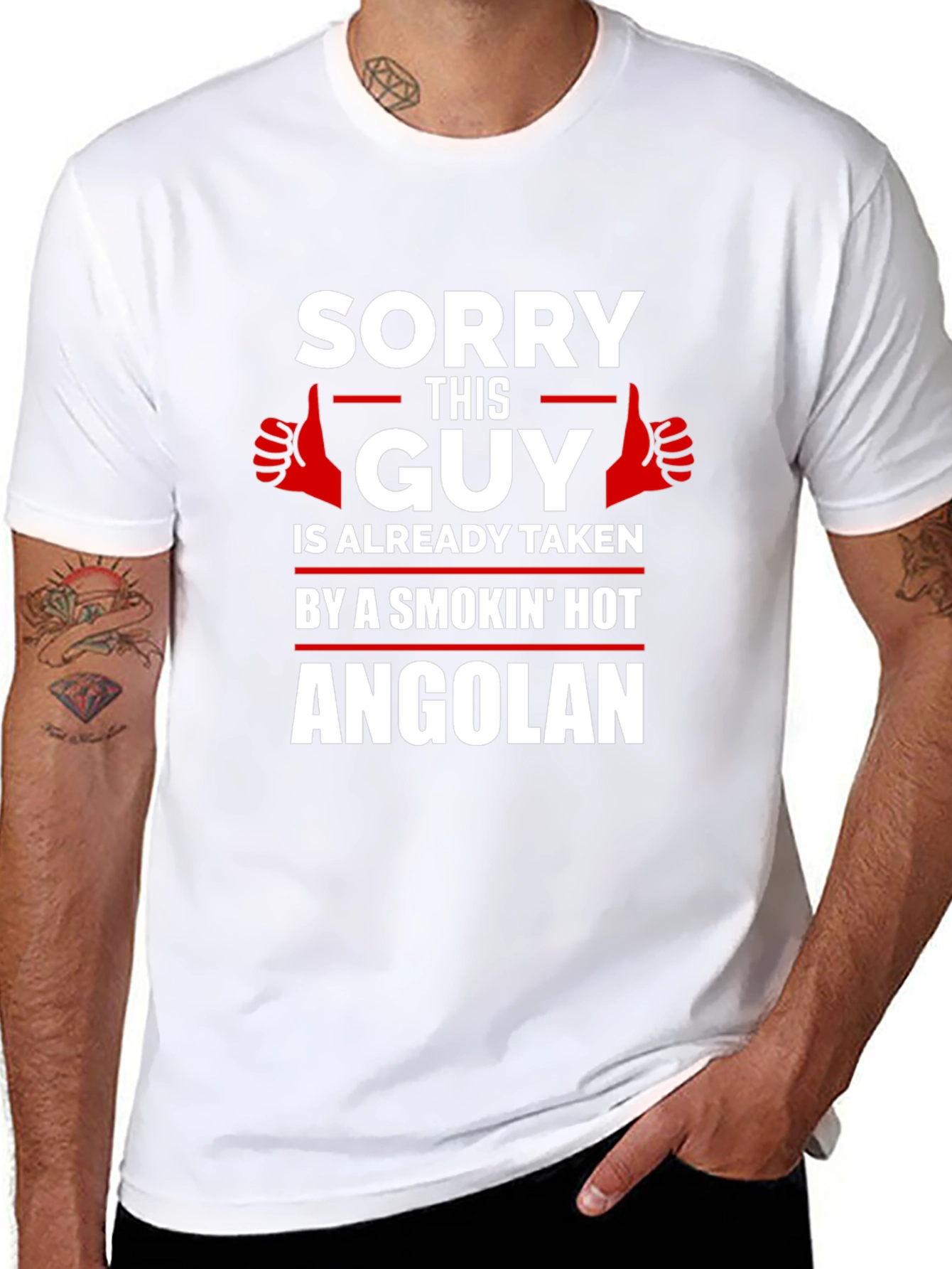 Sorry This Guy Taken by Angolan T-Shirt