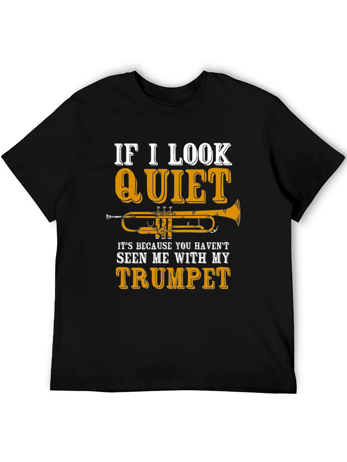 Quiet Trumpet Black T-Shirt