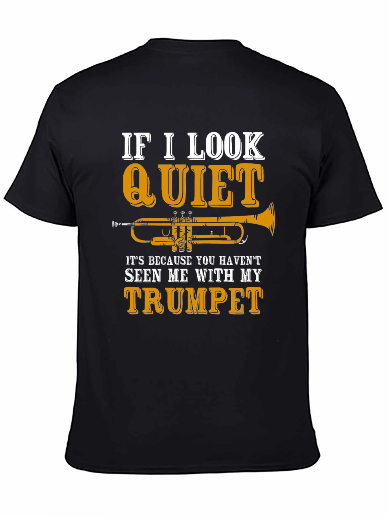 Quiet Trumpet Black T-Shirt