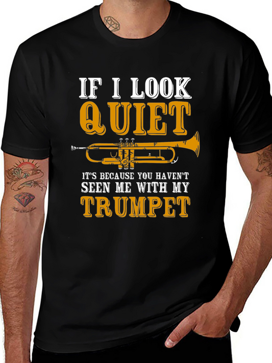 Quiet Trumpet Black T-Shirt