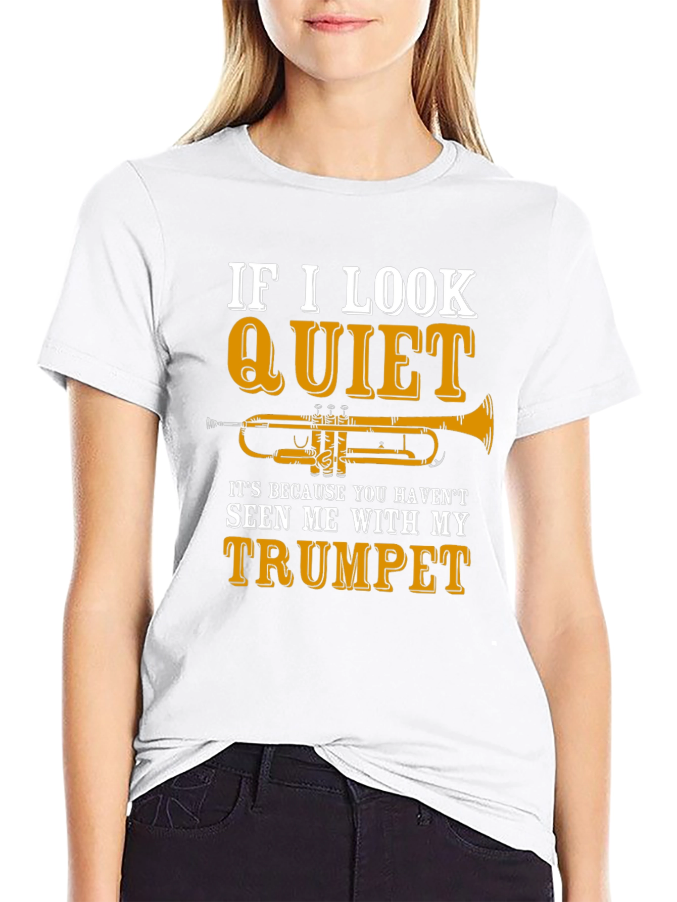 Quiet Trumpet Black T-Shirt
