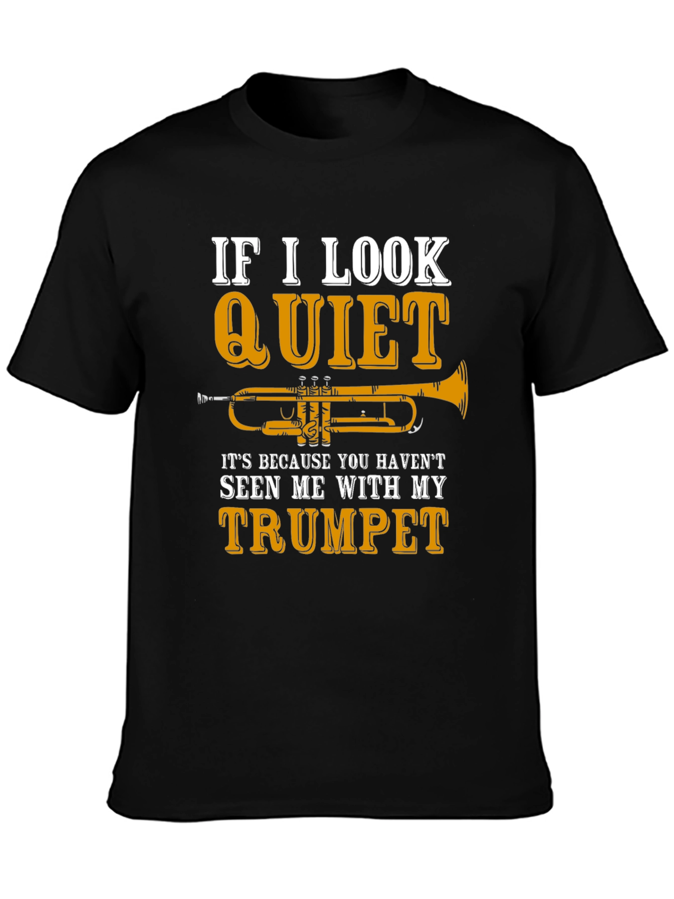 Quiet Trumpet Black T-Shirt