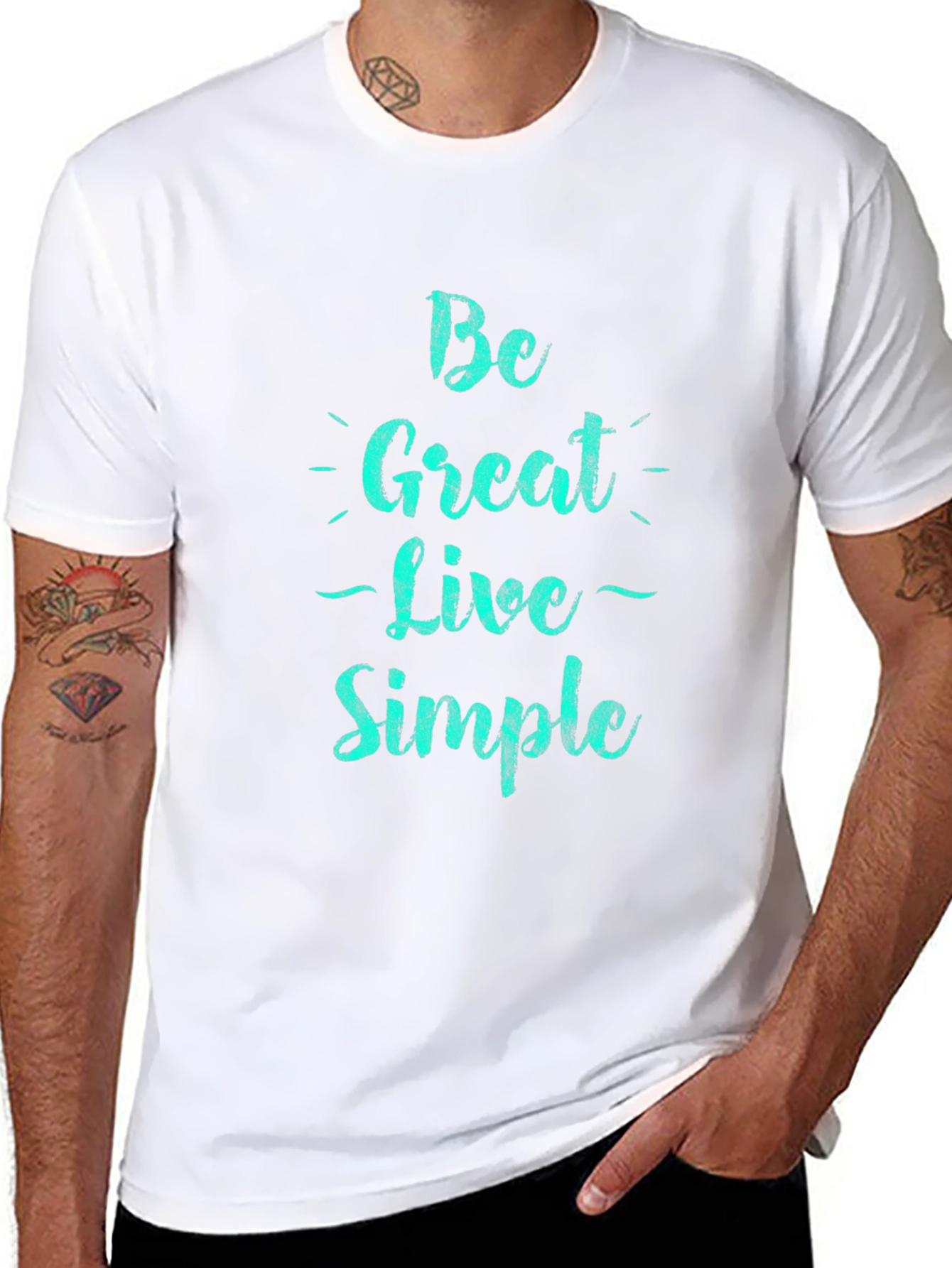 Be Great Live Simple Black T-Shirt