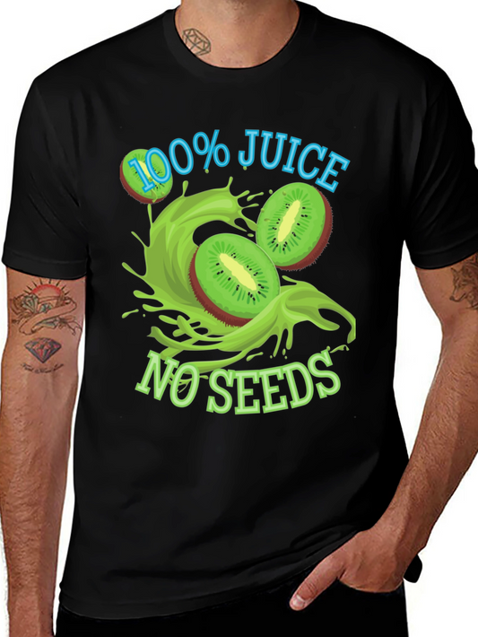 100% Juice No Seeds Black T-Shirt