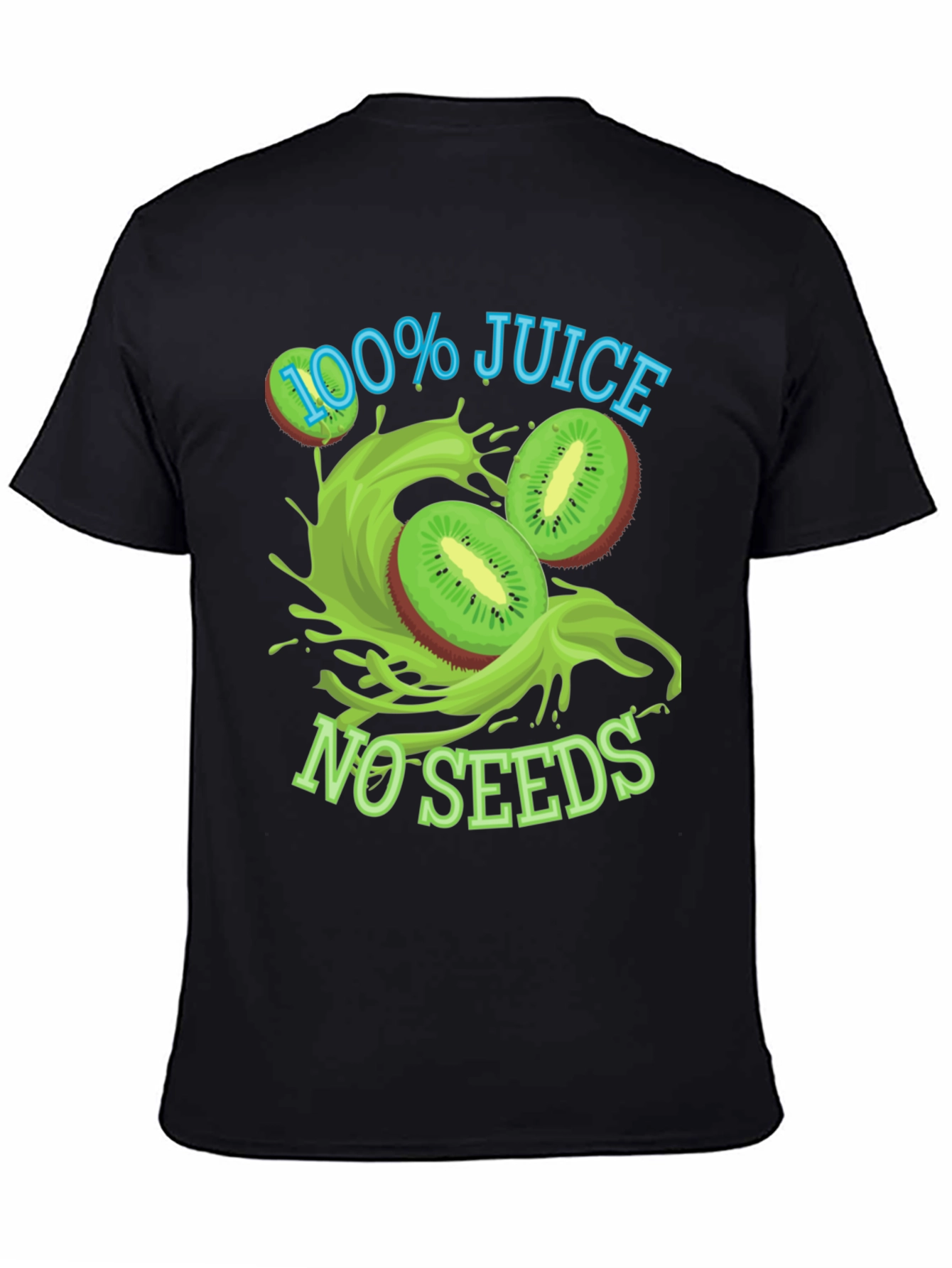 100% Juice No Seeds Black T-Shirt