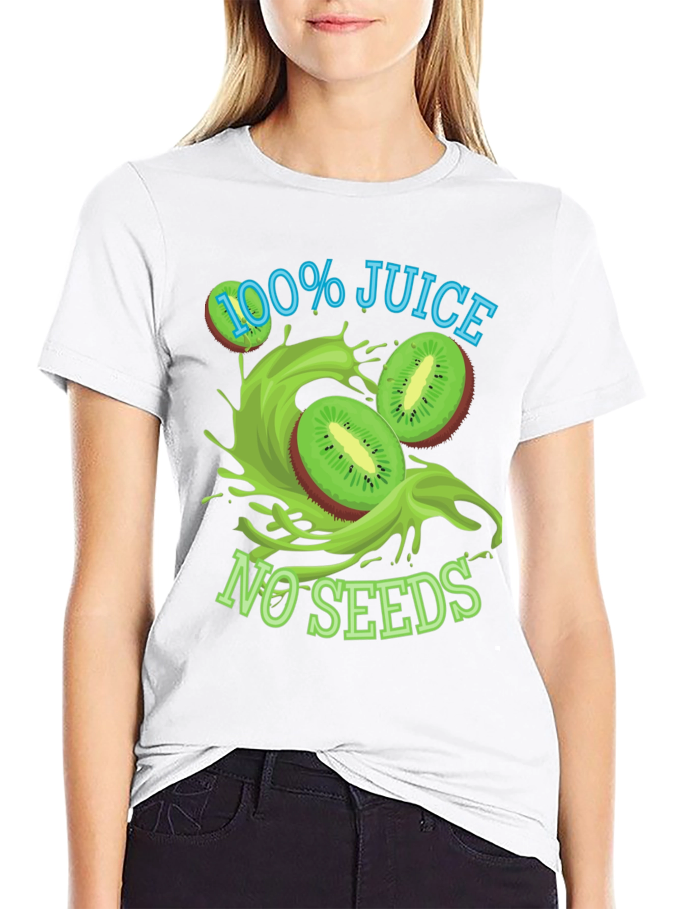100% Juice No Seeds Black T-Shirt