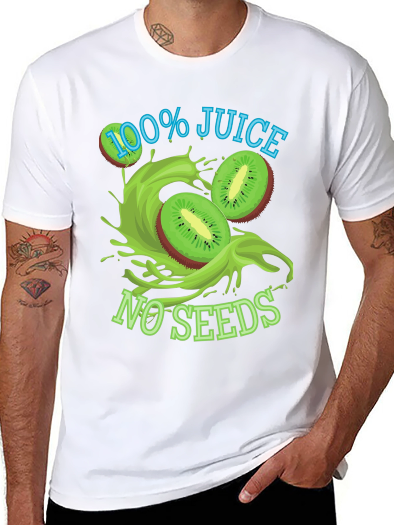 100% Juice No Seeds Black T-Shirt