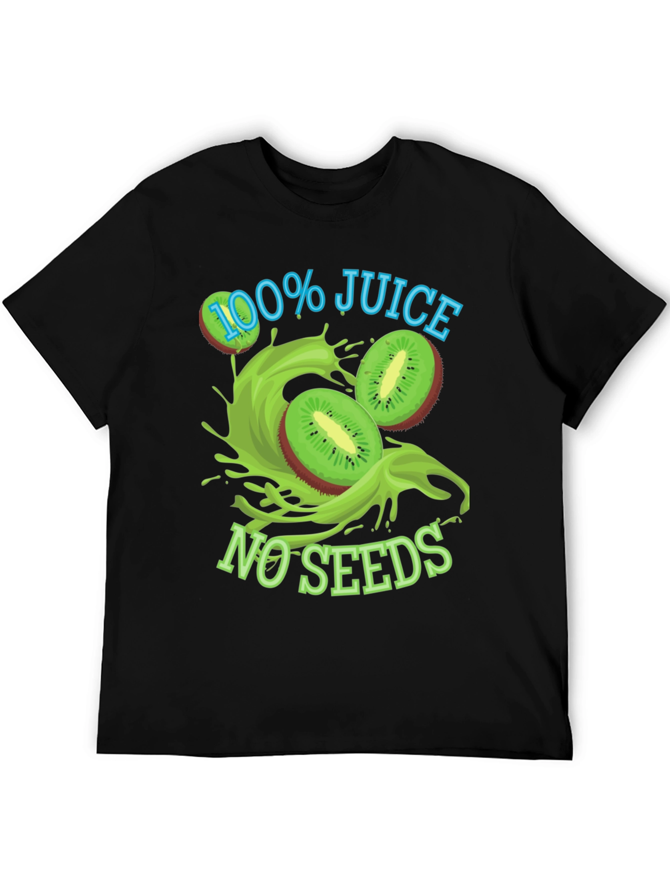 100% Juice No Seeds Black T-Shirt