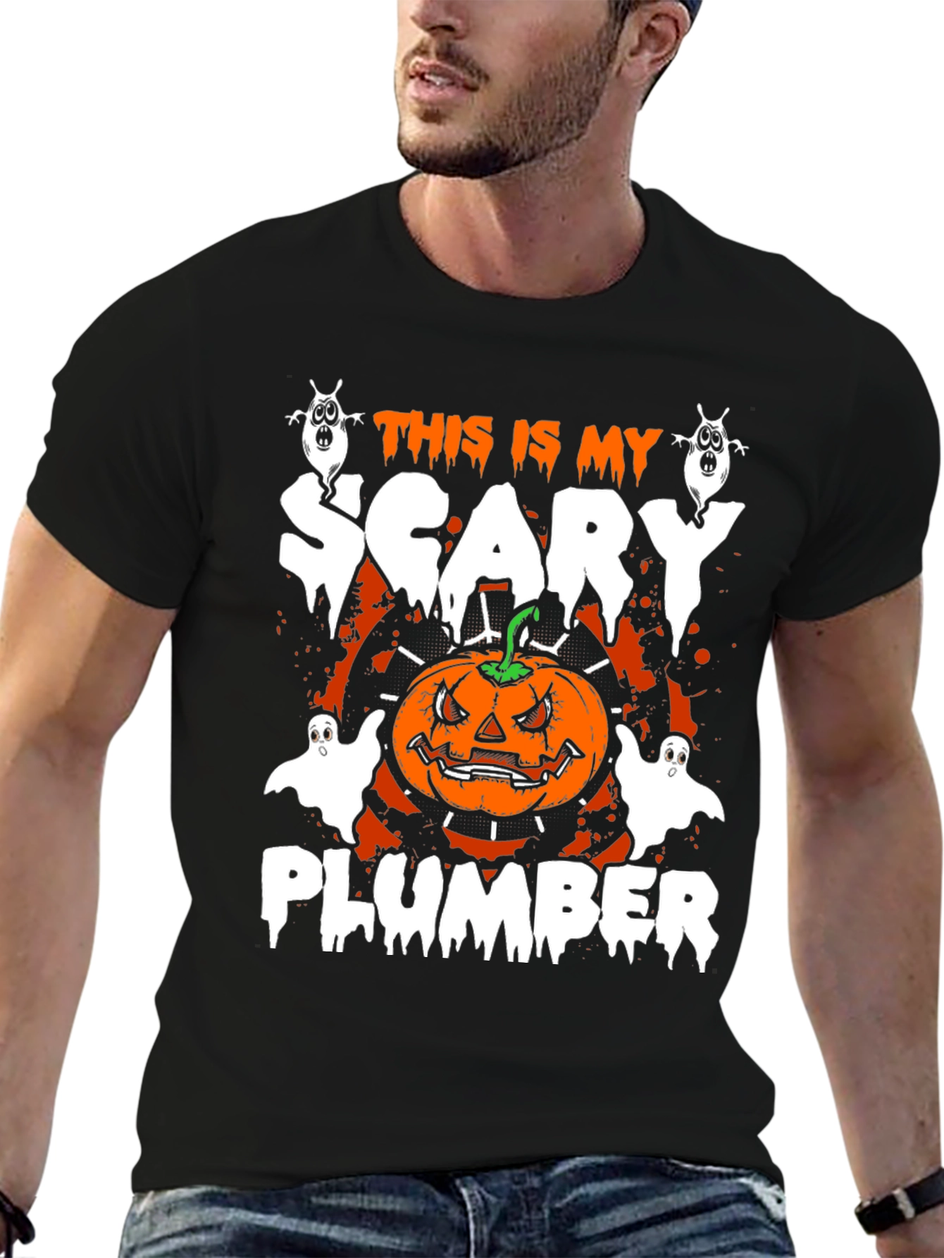 Scary Plumber Halloween T-Shirt