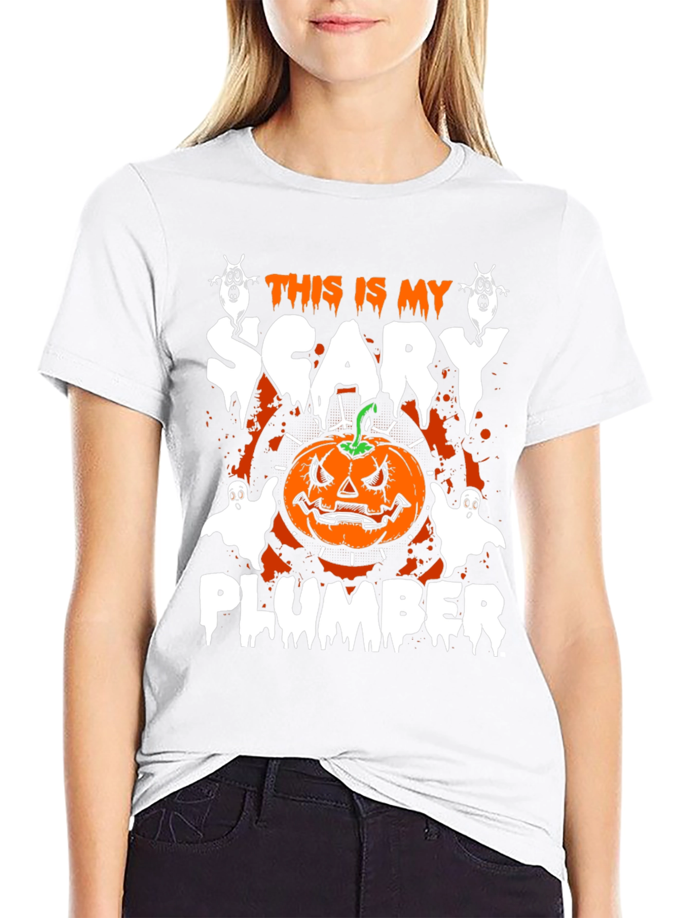 Scary Plumber Halloween T-Shirt