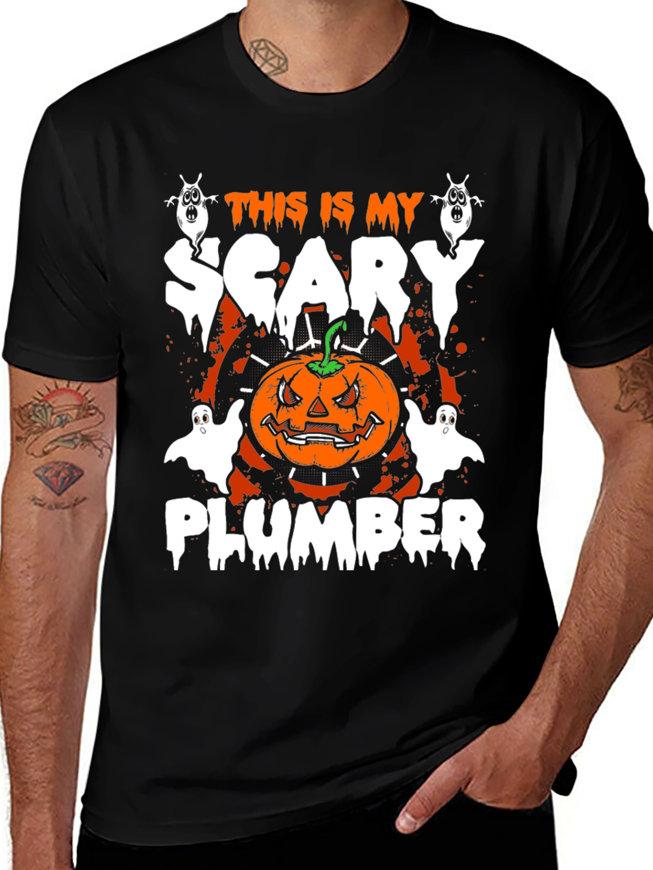 Scary Plumber Halloween T-Shirt