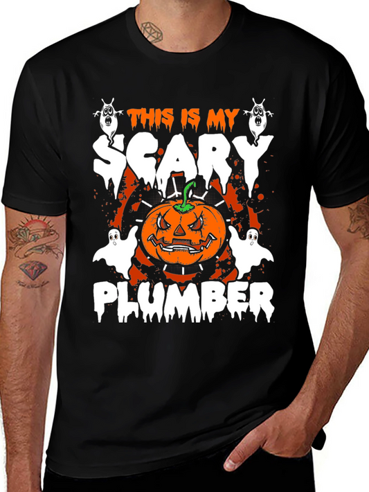 Scary Plumber Halloween T-Shirt
