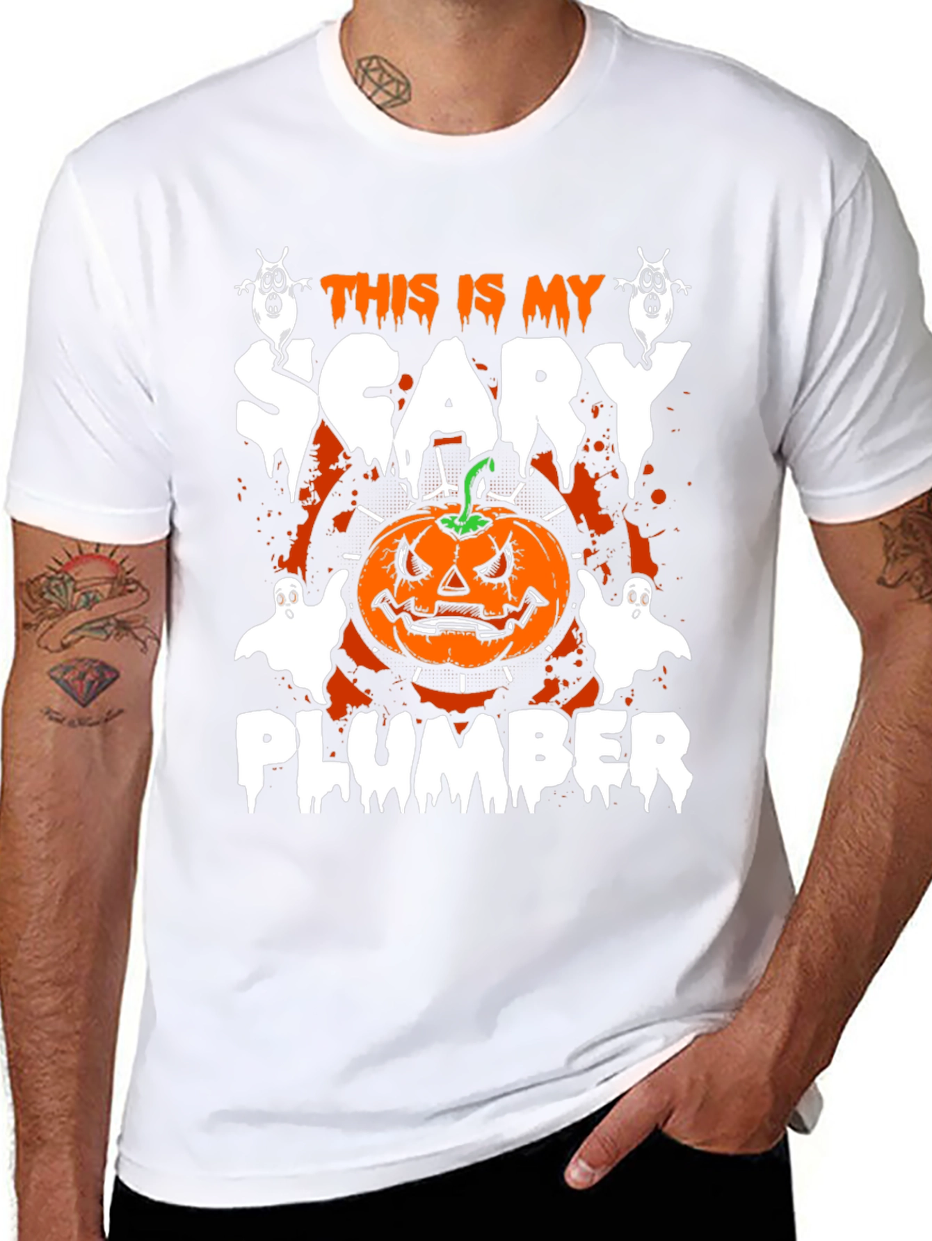 Scary Plumber Halloween T-Shirt