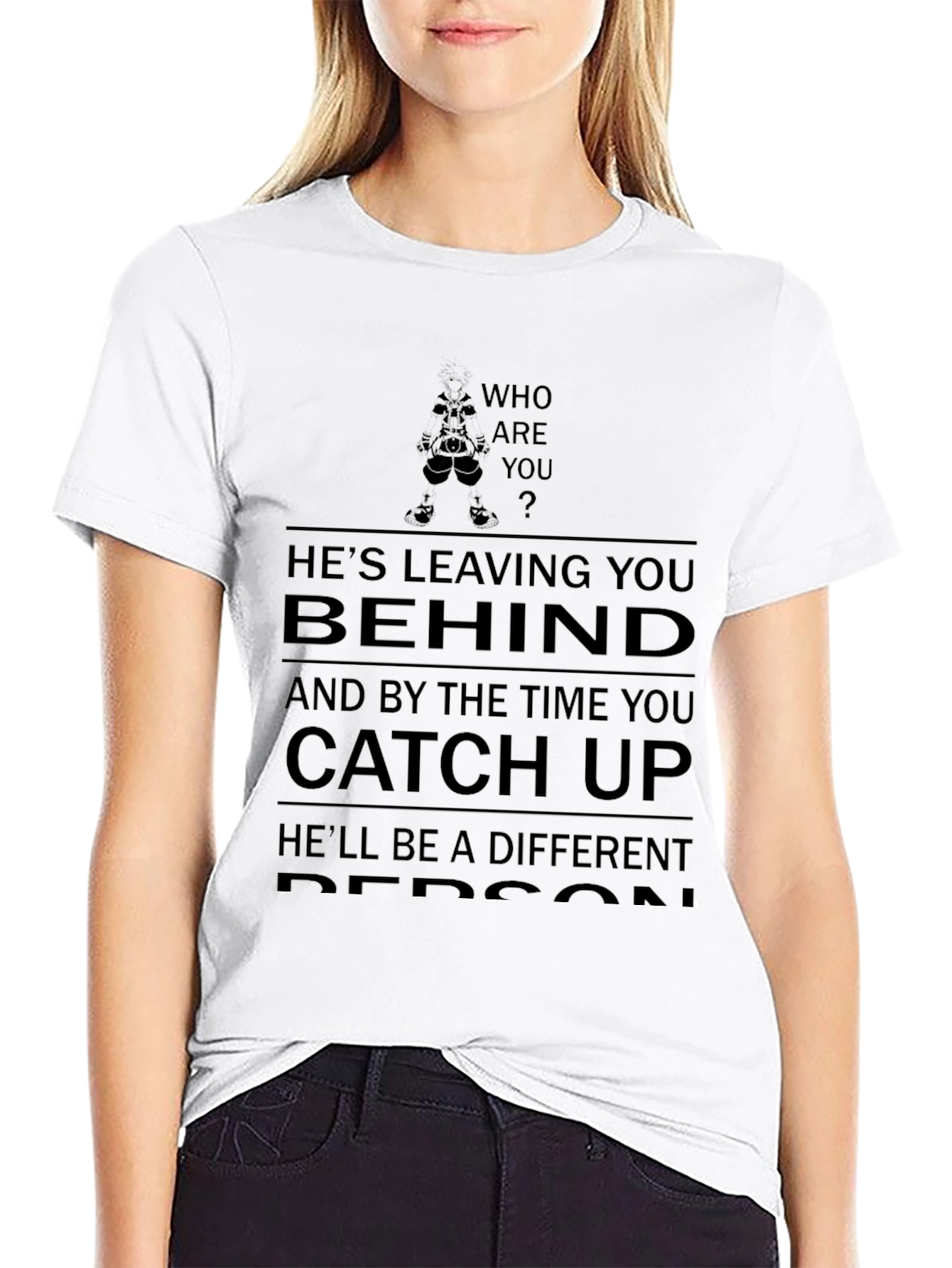 Who are you T-shirt - Leaving you behind