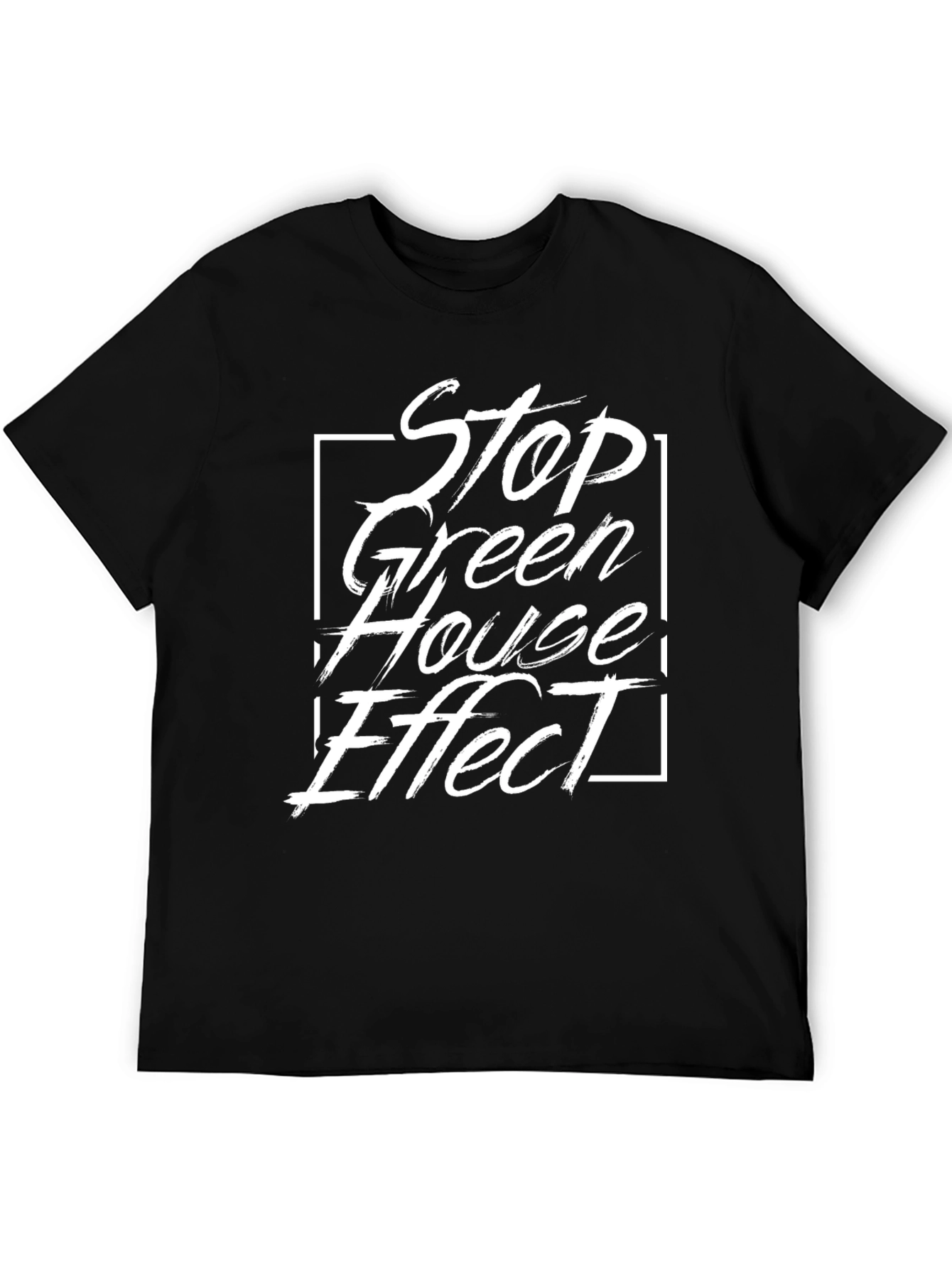 Stop Greenhouse Effect Graphic Tee - Eco-Friendly Statement