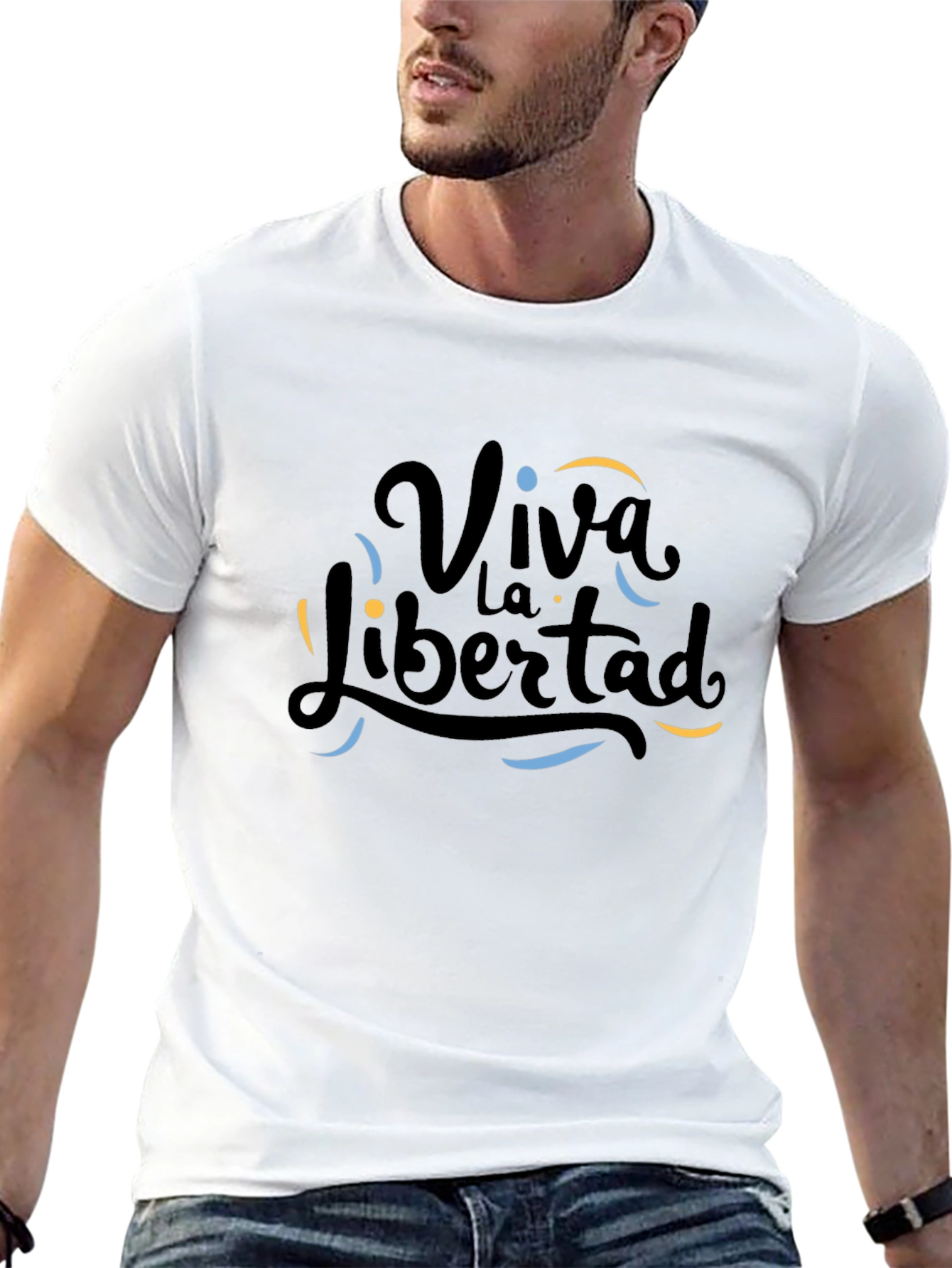 Viva La Libertad Graphic T-Shirt - Black