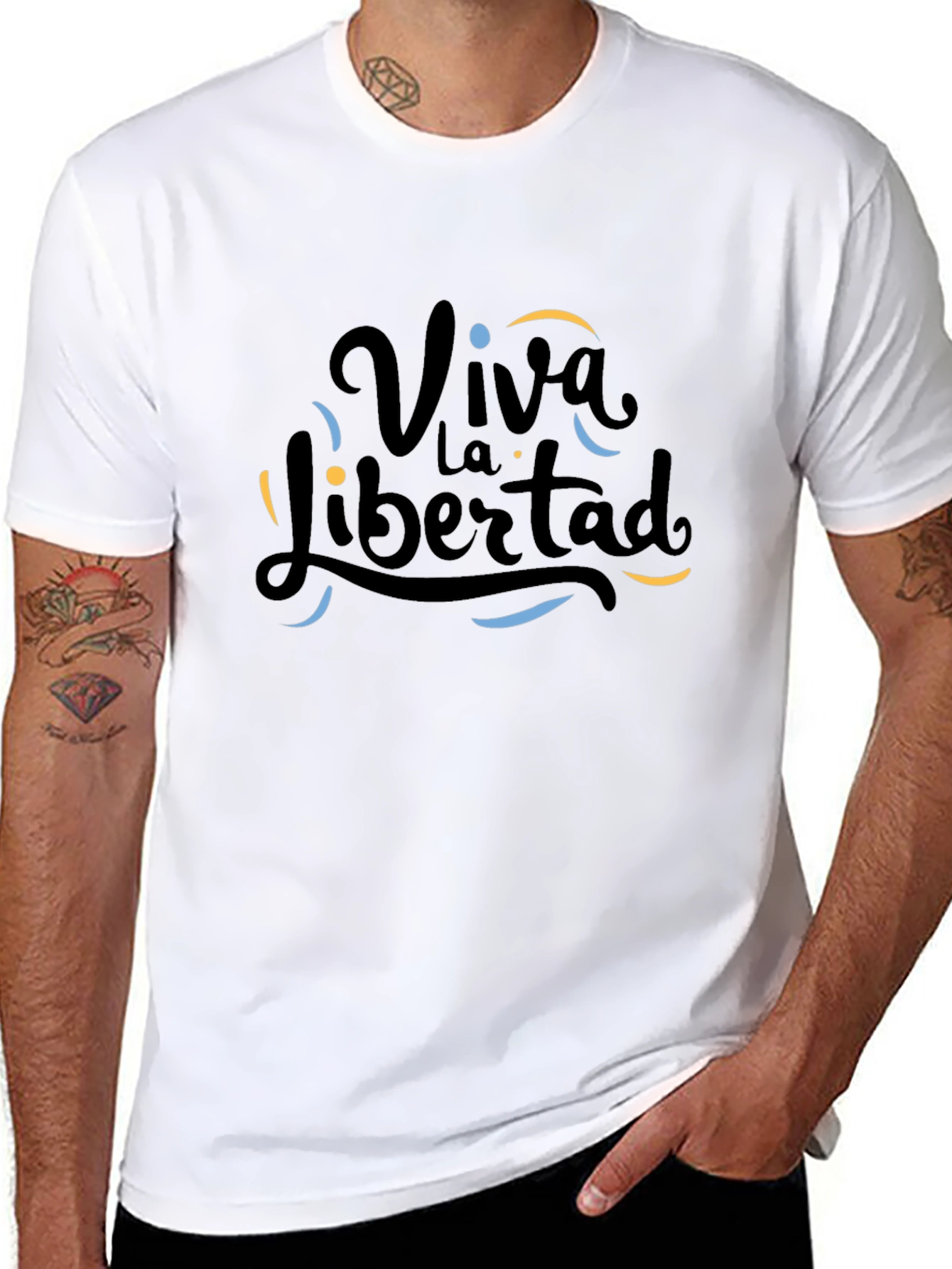 Viva La Libertad Graphic T-Shirt - Black