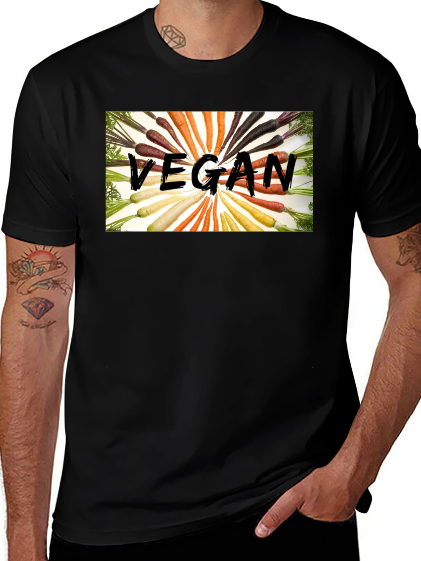 Vegan Carrot T-Shirt - Stylish & Comfortable!