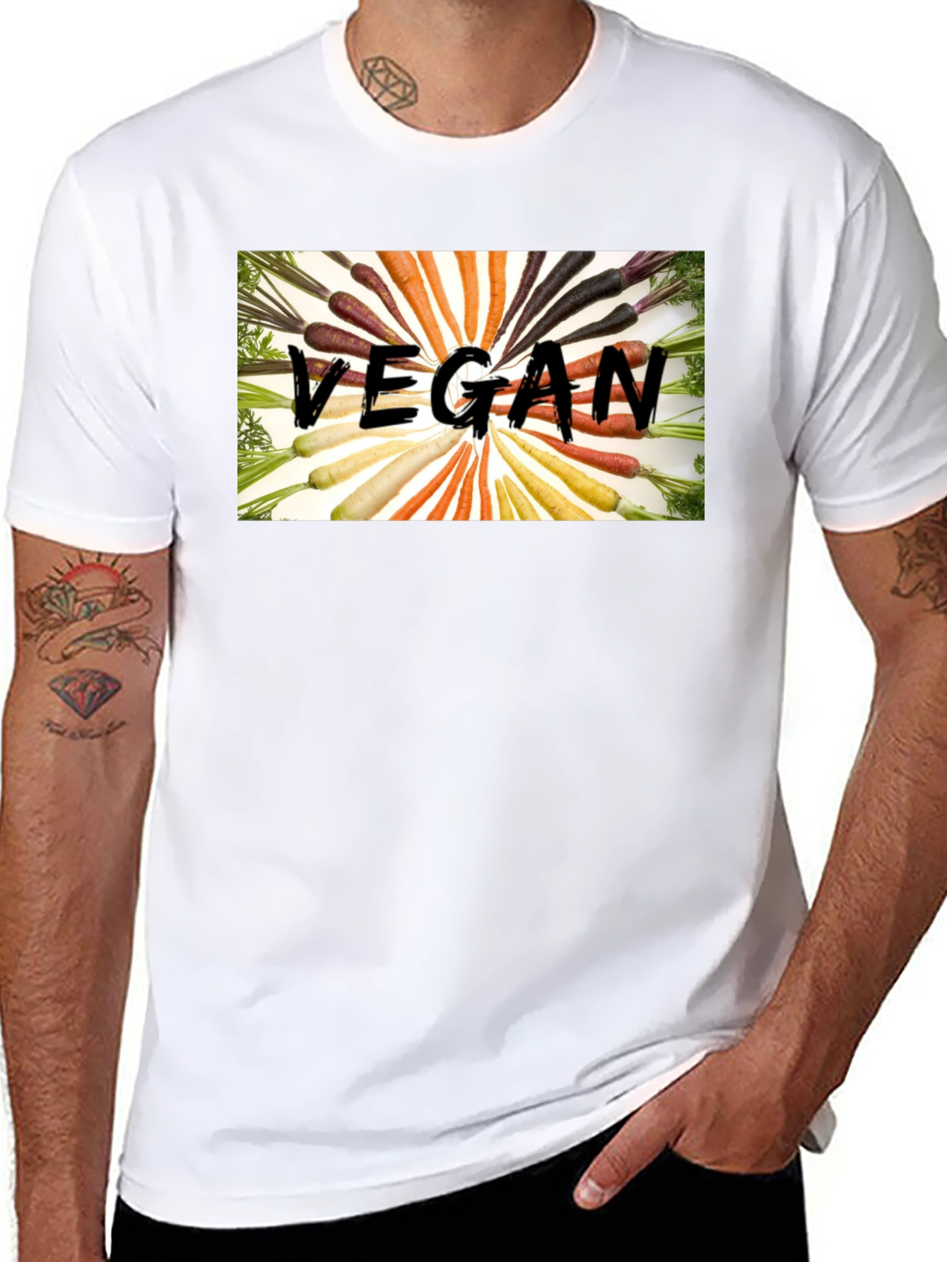 Vegan Carrot T-Shirt - Stylish & Comfortable!