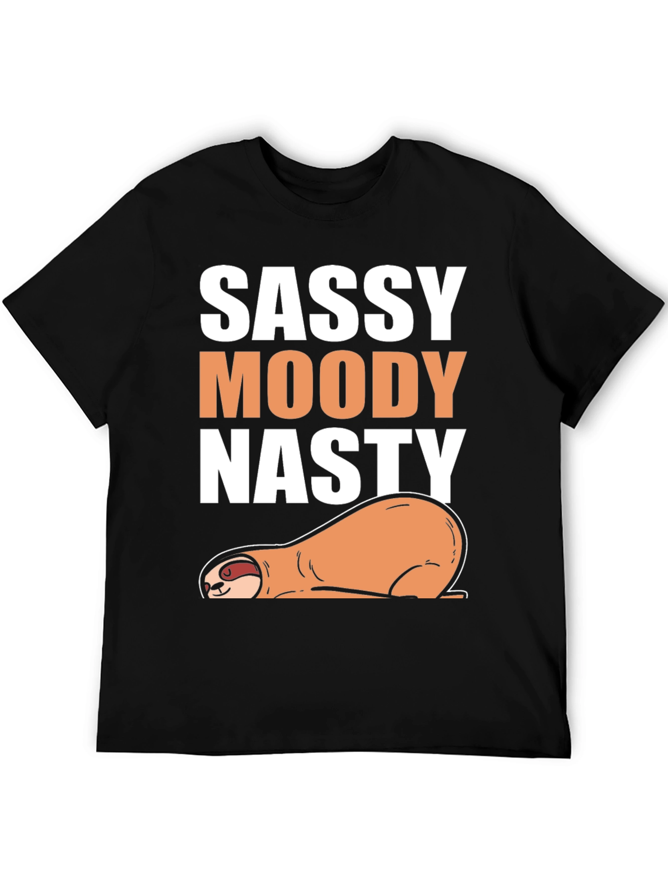 Sassy Moody Nasty Sloth Graphic Tee