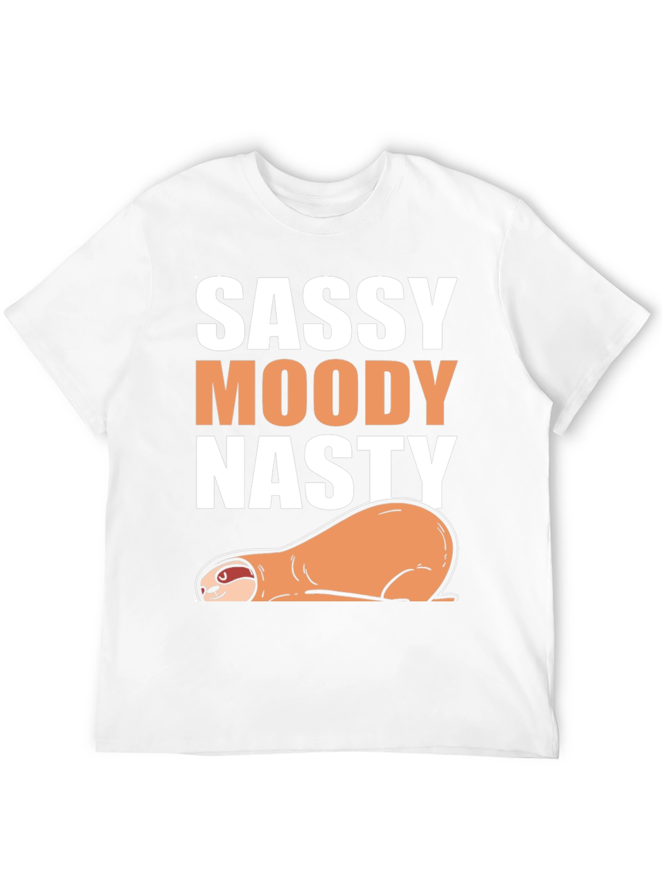 Sassy Moody Nasty Sloth Graphic Tee
