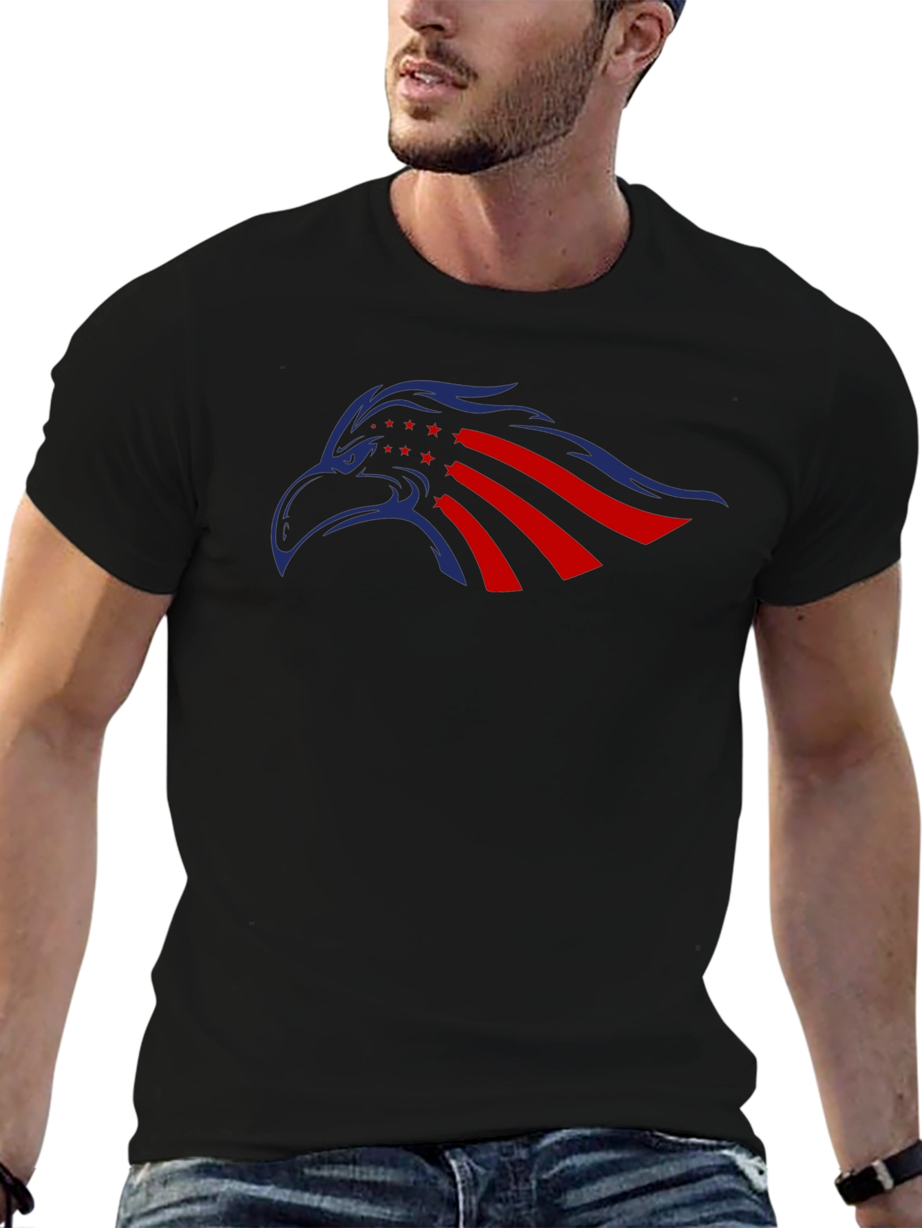 American Eagle Graphic T-Shirt - Patriotic Style