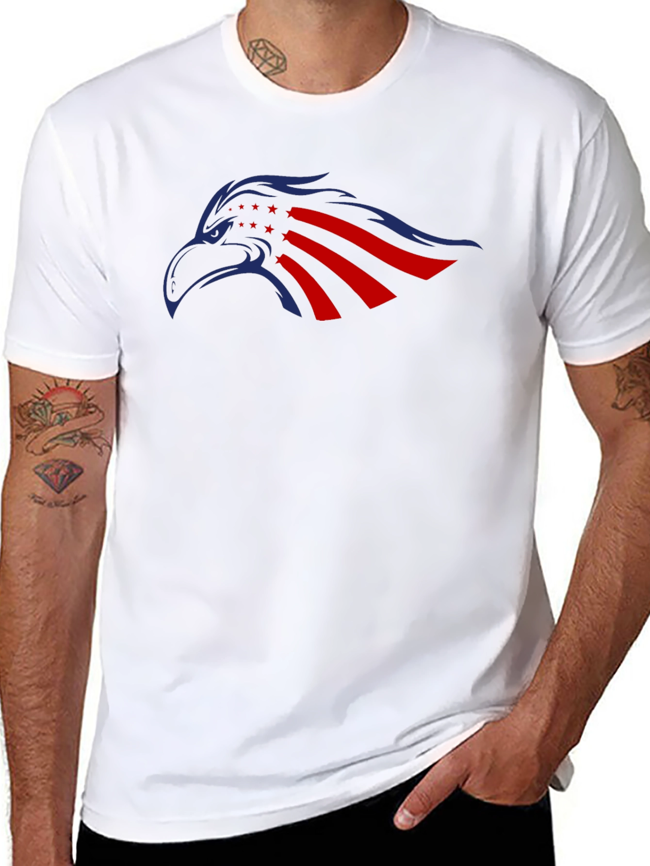 American Eagle Graphic T-Shirt - Patriotic Style