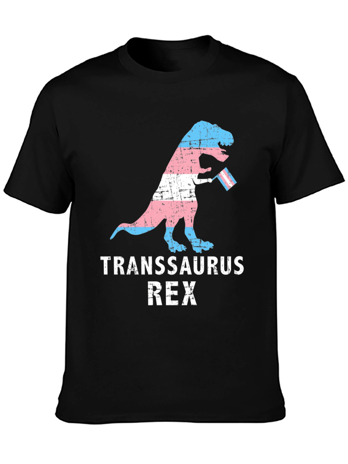 Transsaurus Rex T-Shirt - LGBTQ+ Pride Dinosaur Tee