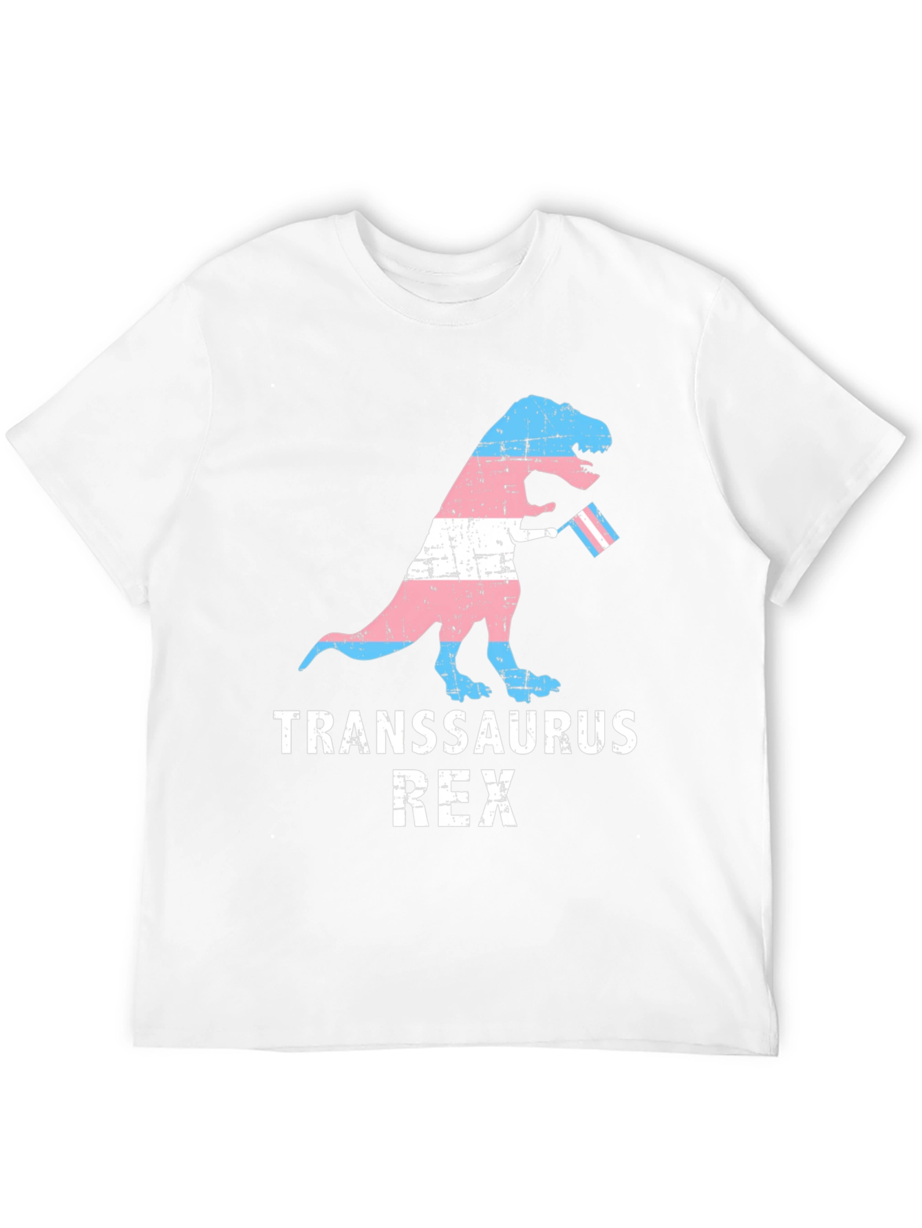 Transsaurus Rex T-Shirt - LGBTQ+ Pride Dinosaur Tee