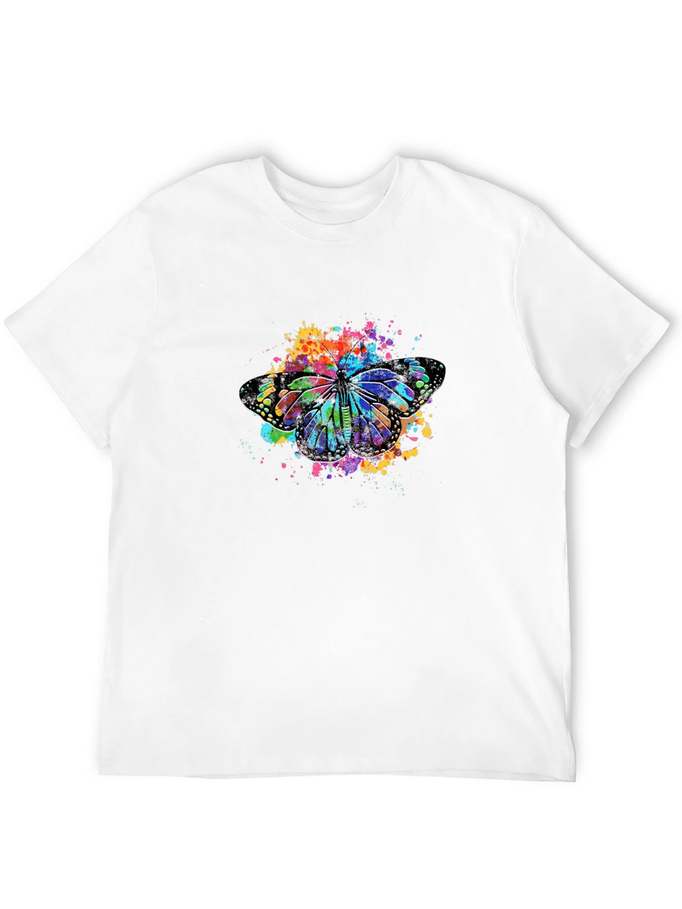 Butterfly Splash Black T-Shirt