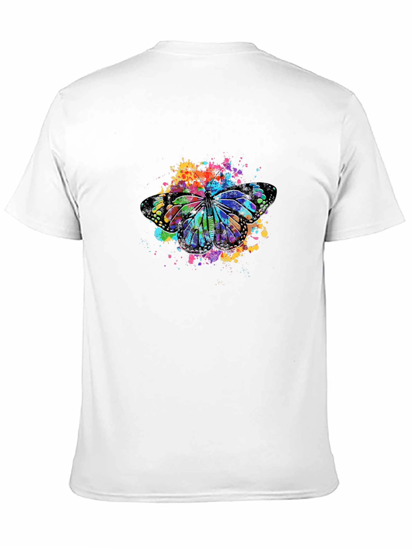 Butterfly Splash Black T-Shirt