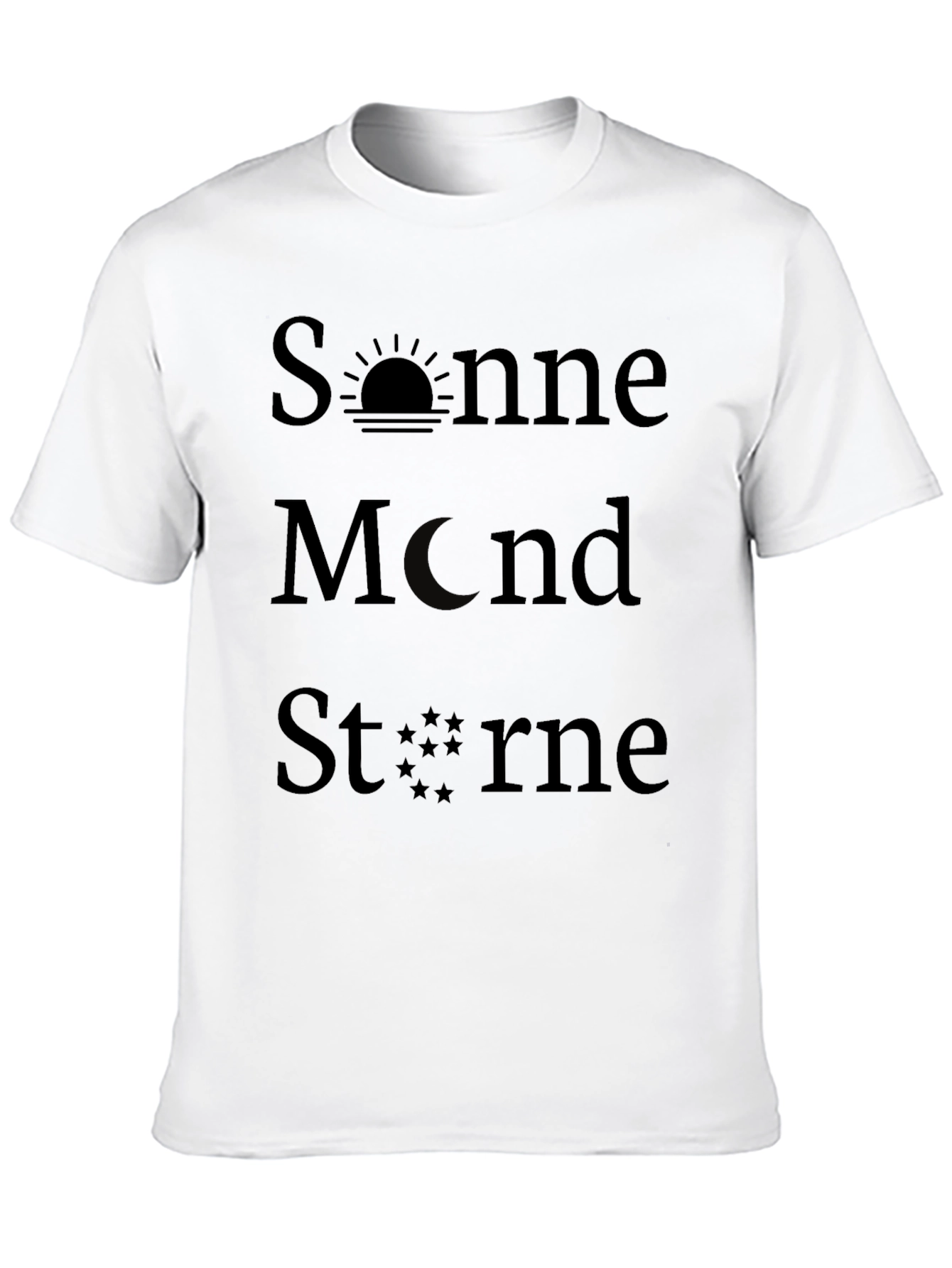 Sonne Mond Sterne Graphic T-Shirt