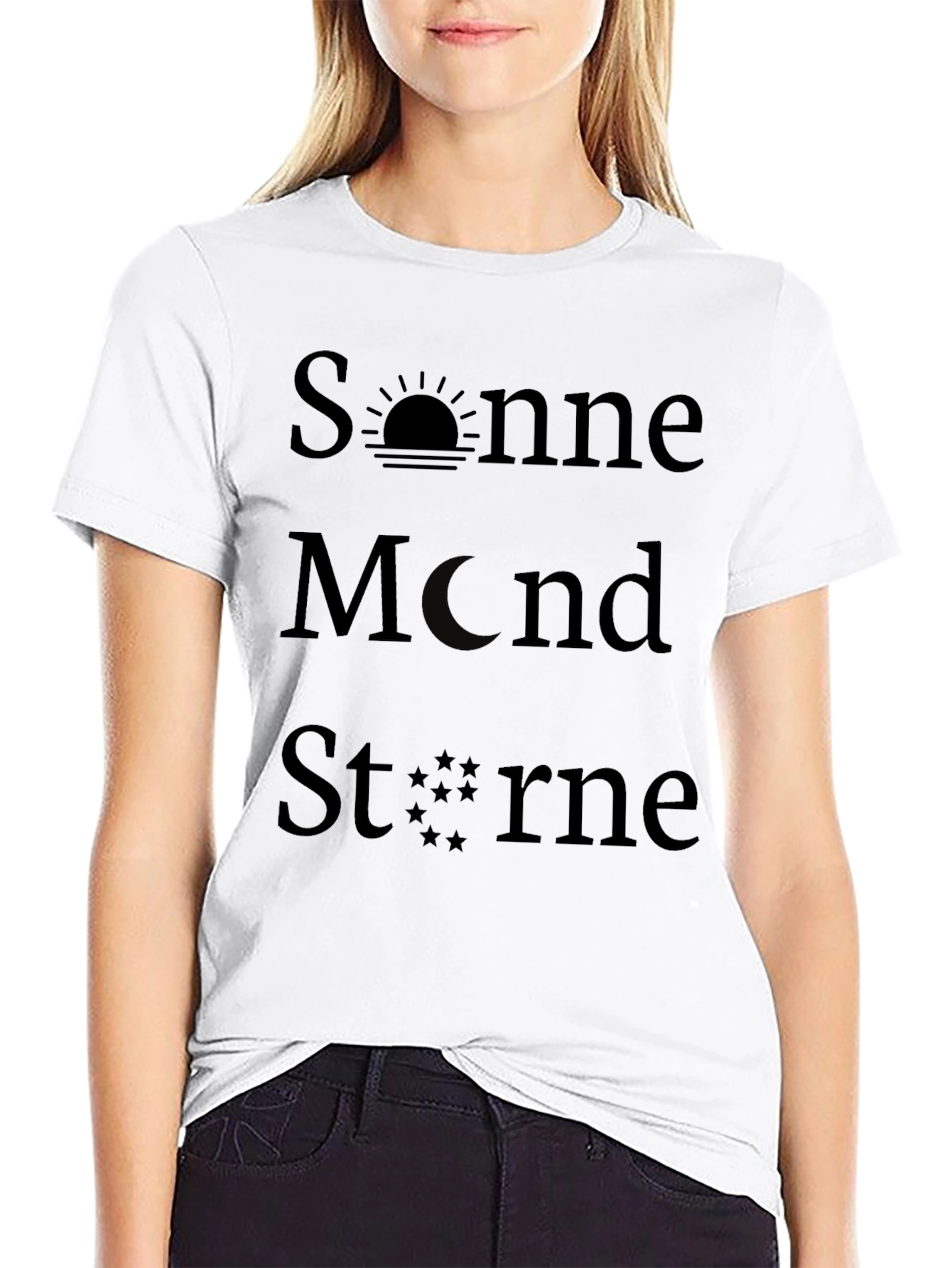 Sonne Mond Sterne Graphic T-Shirt