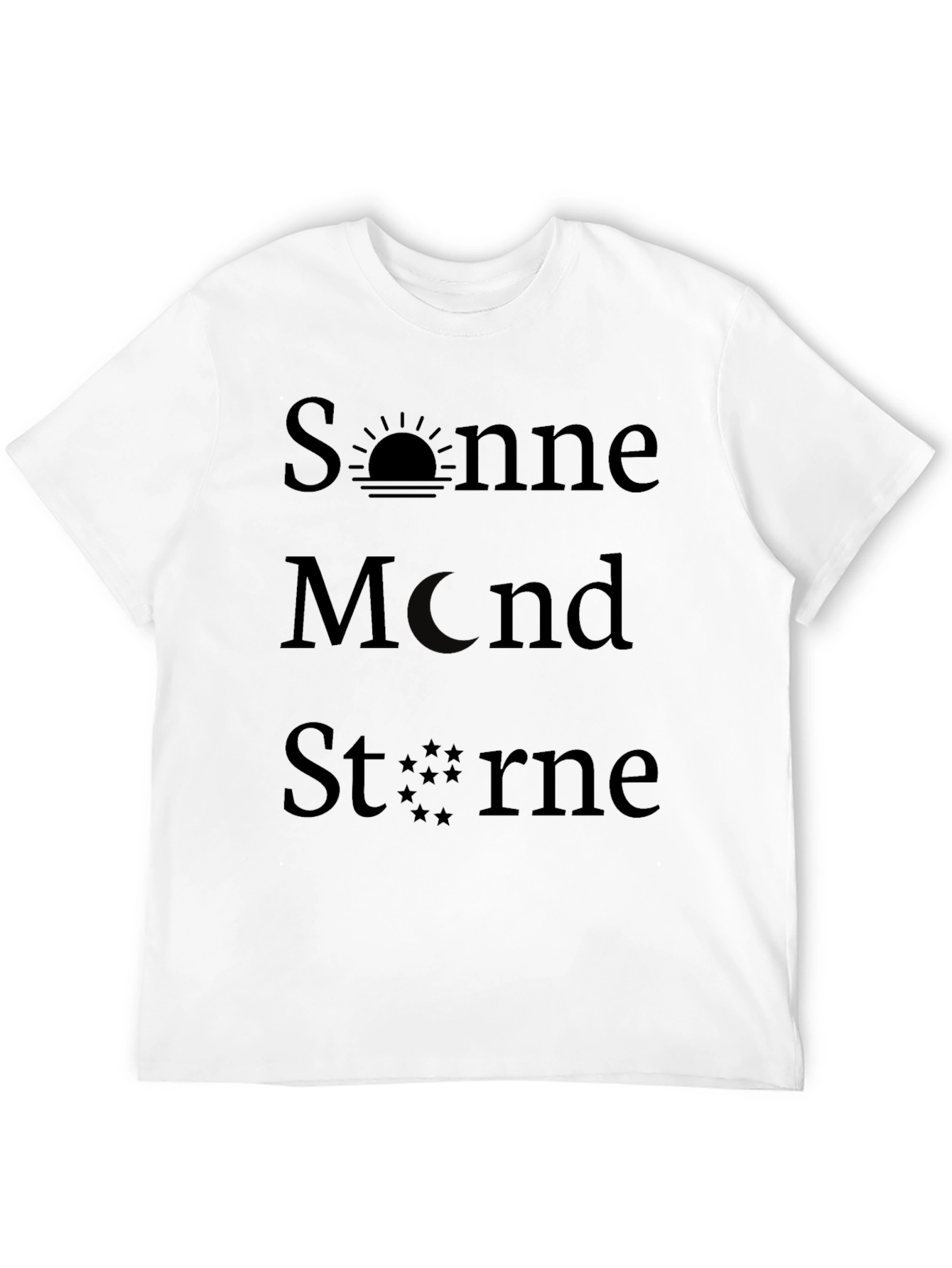 Sonne Mond Sterne Graphic T-Shirt