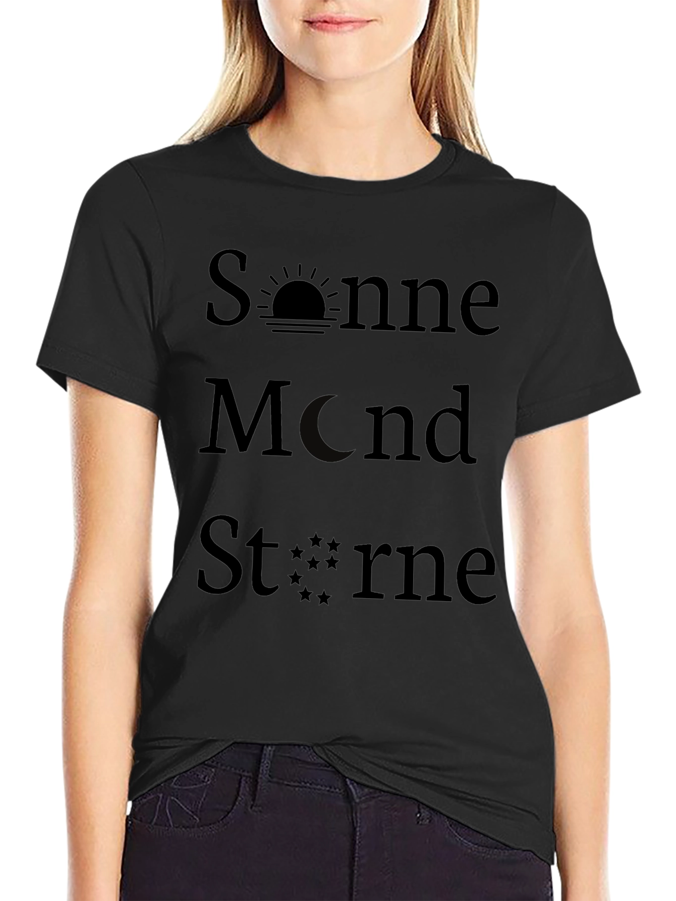 Sonne Mond Sterne Graphic T-Shirt