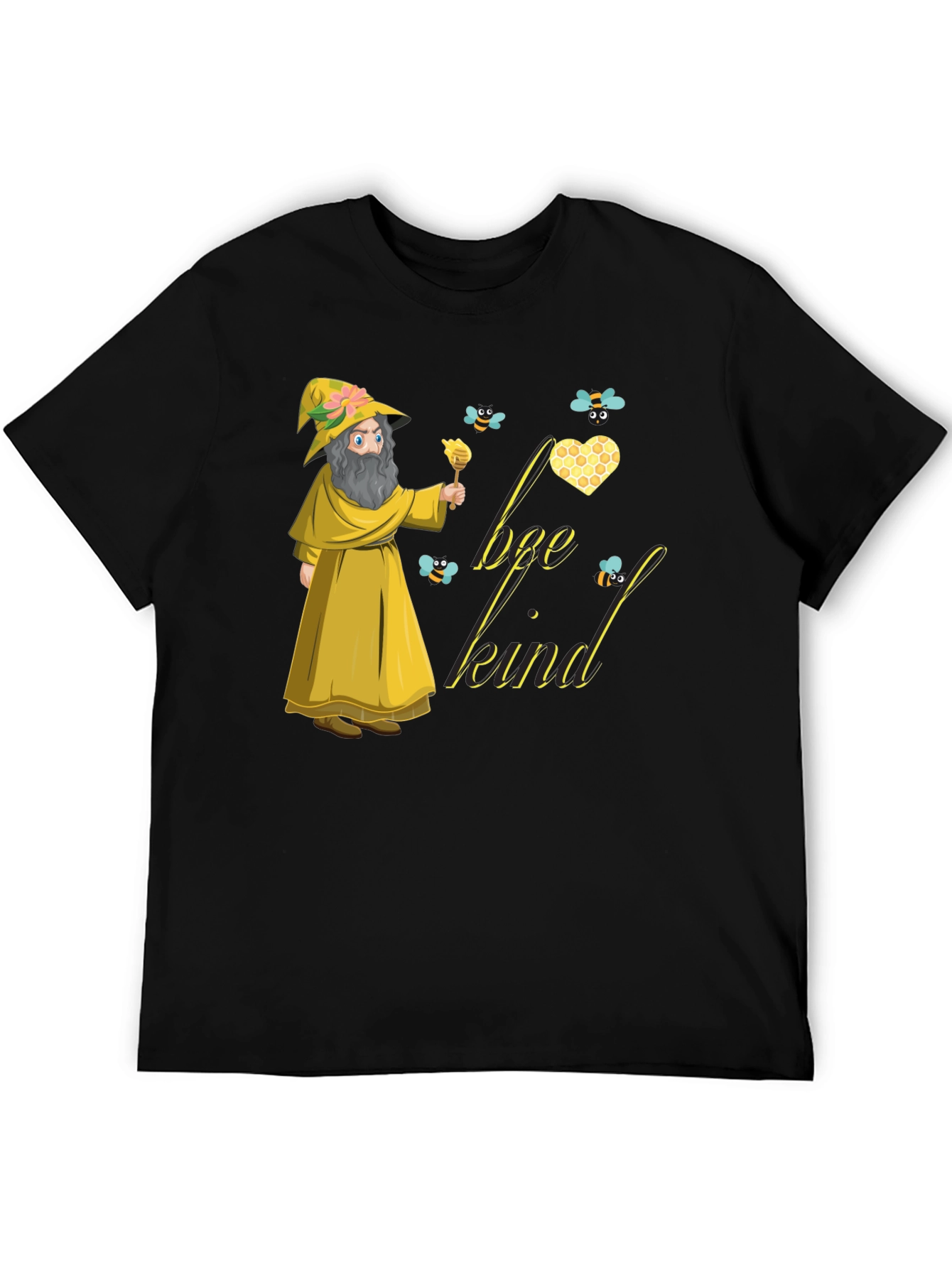Bee Kind Wizard T-Shirt - Unisex Cotton Tee