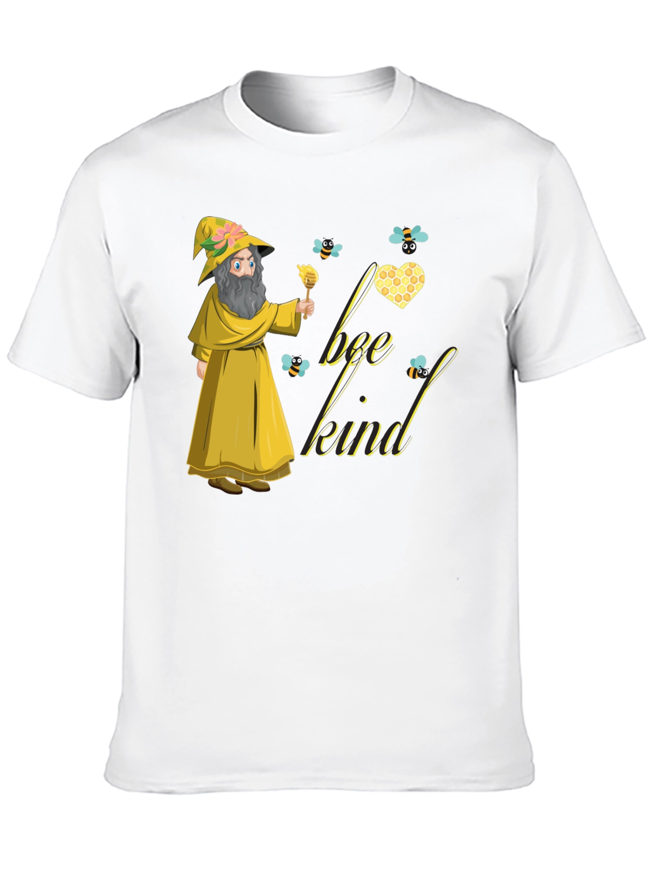 Bee Kind Wizard T-Shirt - Unisex Cotton Tee
