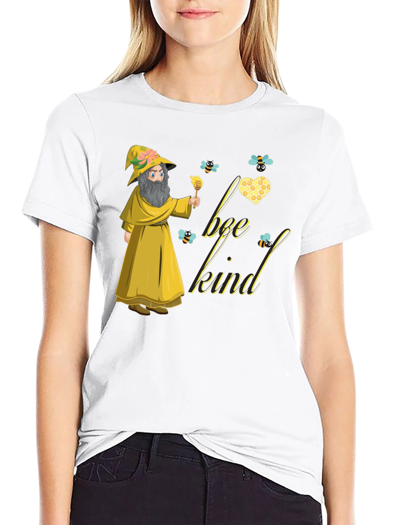 Bee Kind Wizard T-Shirt - Unisex Cotton Tee