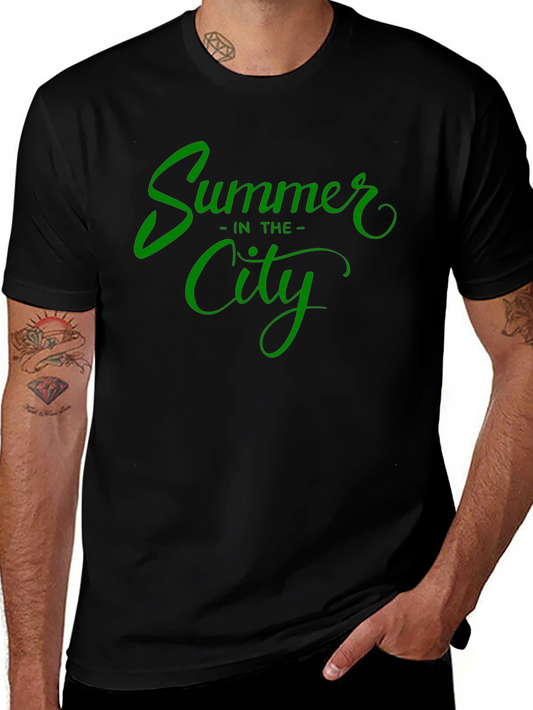Summer in the City Black Graphic Tee