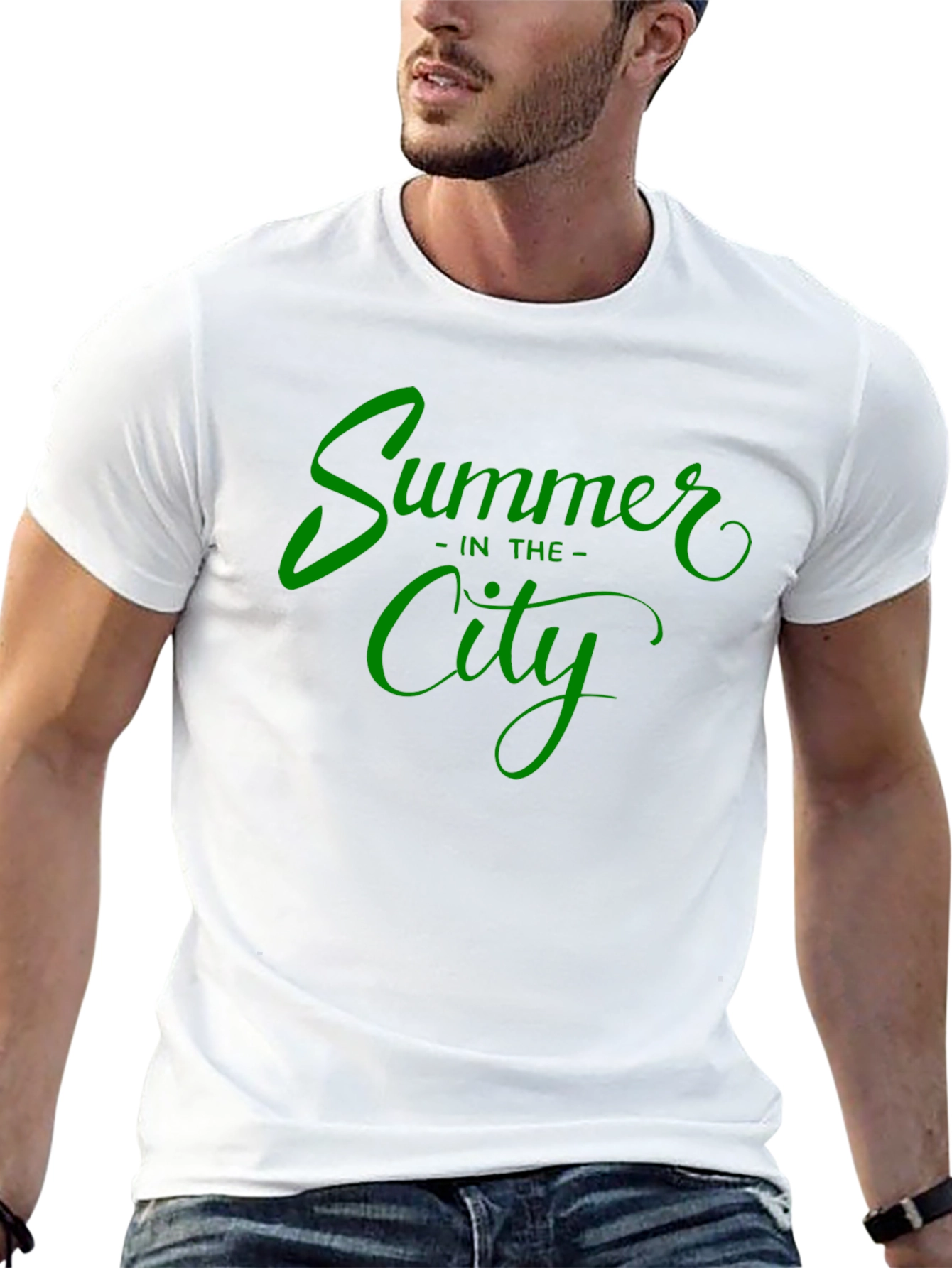 Summer in the City Black Graphic Tee